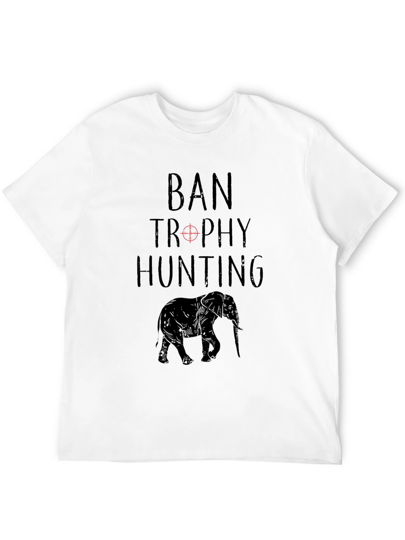 Ban Trophy Hunting T-Shirt - Elephant Conservation Tee