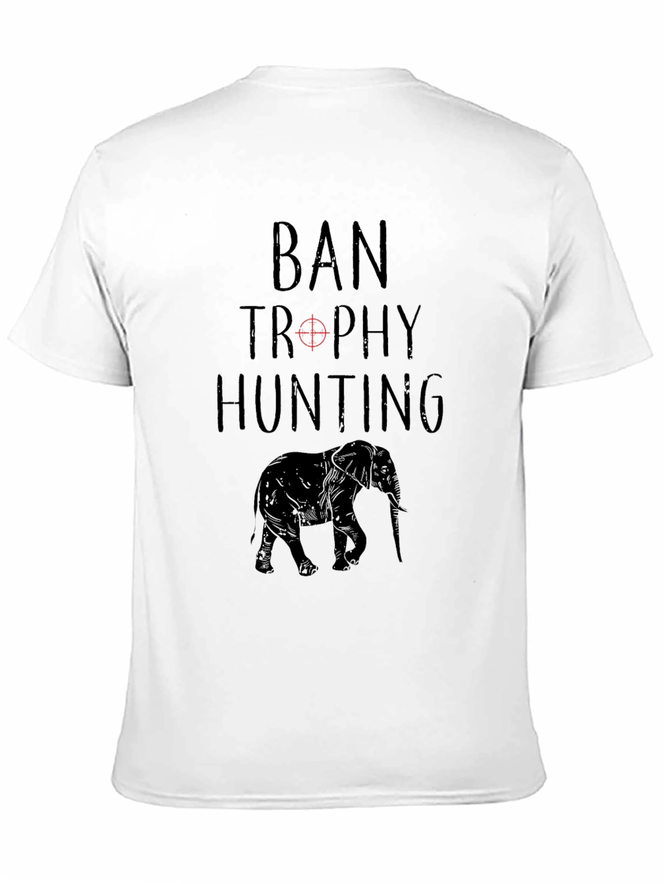 Ban Trophy Hunting T-Shirt - Elephant Conservation Tee