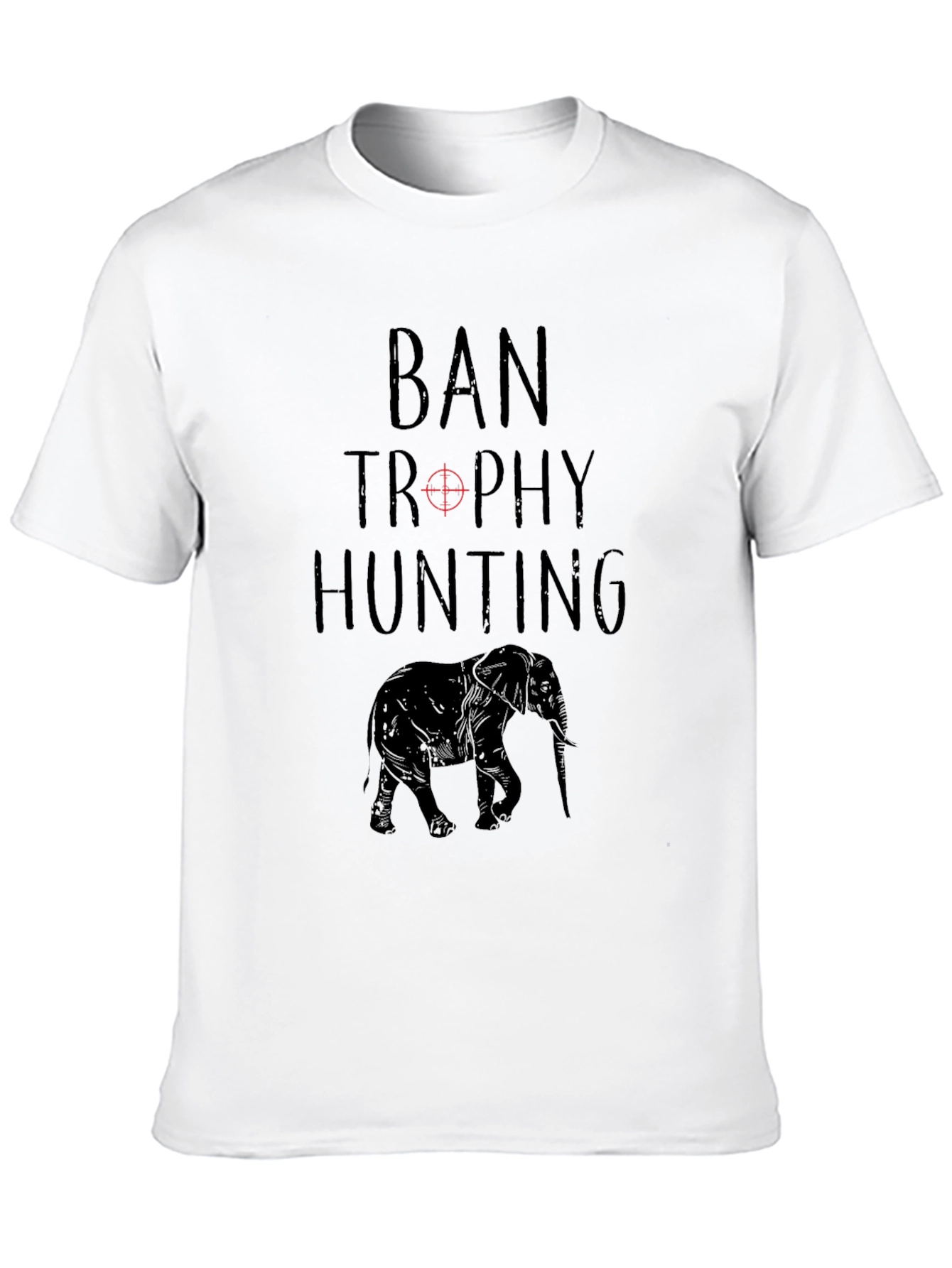 Ban Trophy Hunting T-Shirt - Elephant Conservation Tee