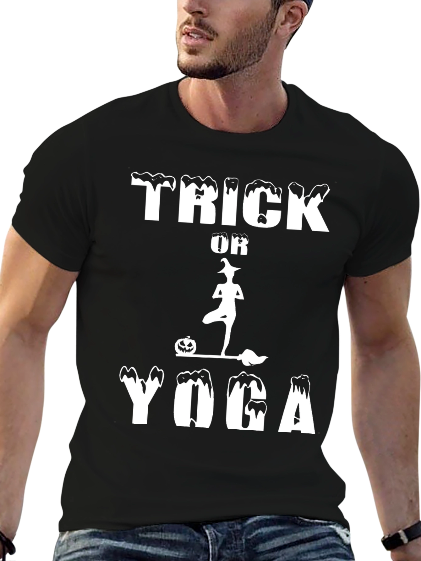 Trick Or Yoga Halloween T-Shirt
