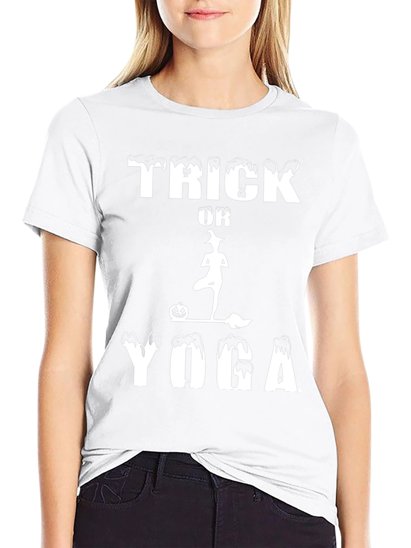 Trick Or Yoga Halloween T-Shirt