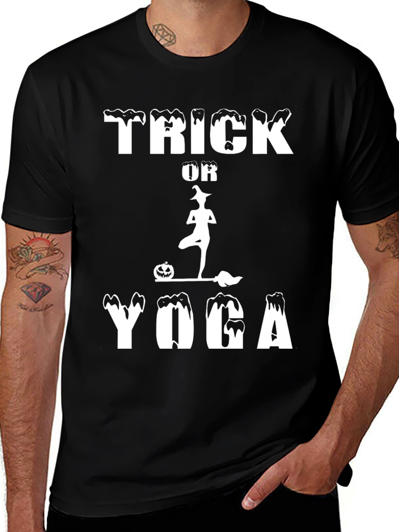 Trick Or Yoga Halloween T-Shirt