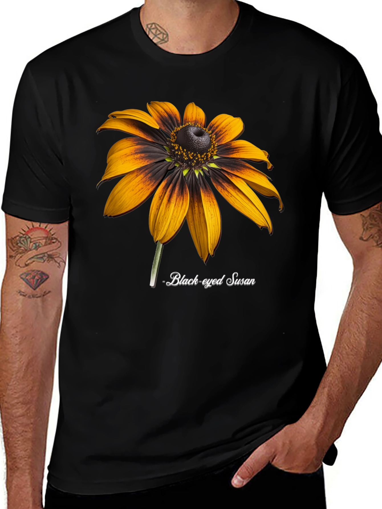 Black-Eyed Susan Flower Graphic T-Shirt