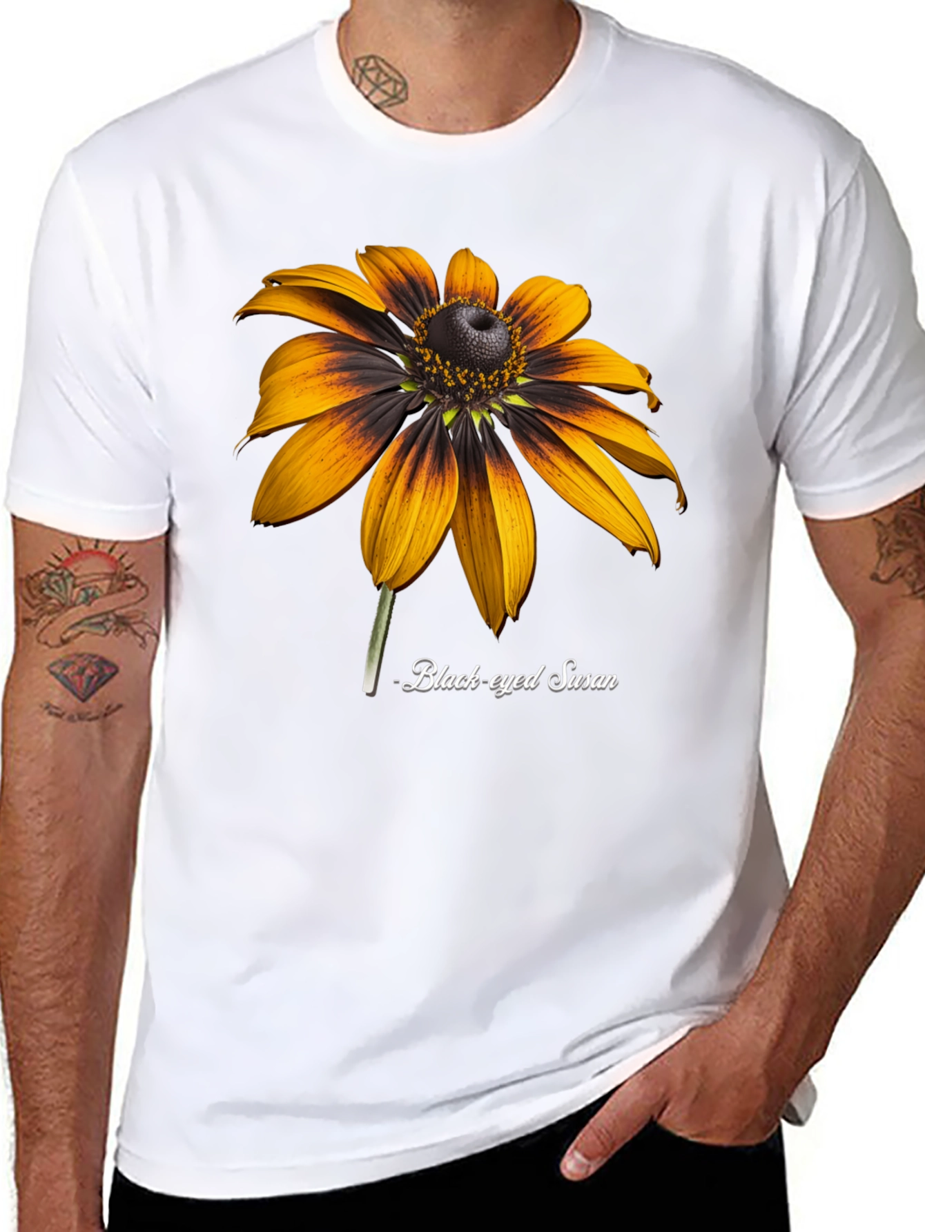 Black-Eyed Susan Flower Graphic T-Shirt