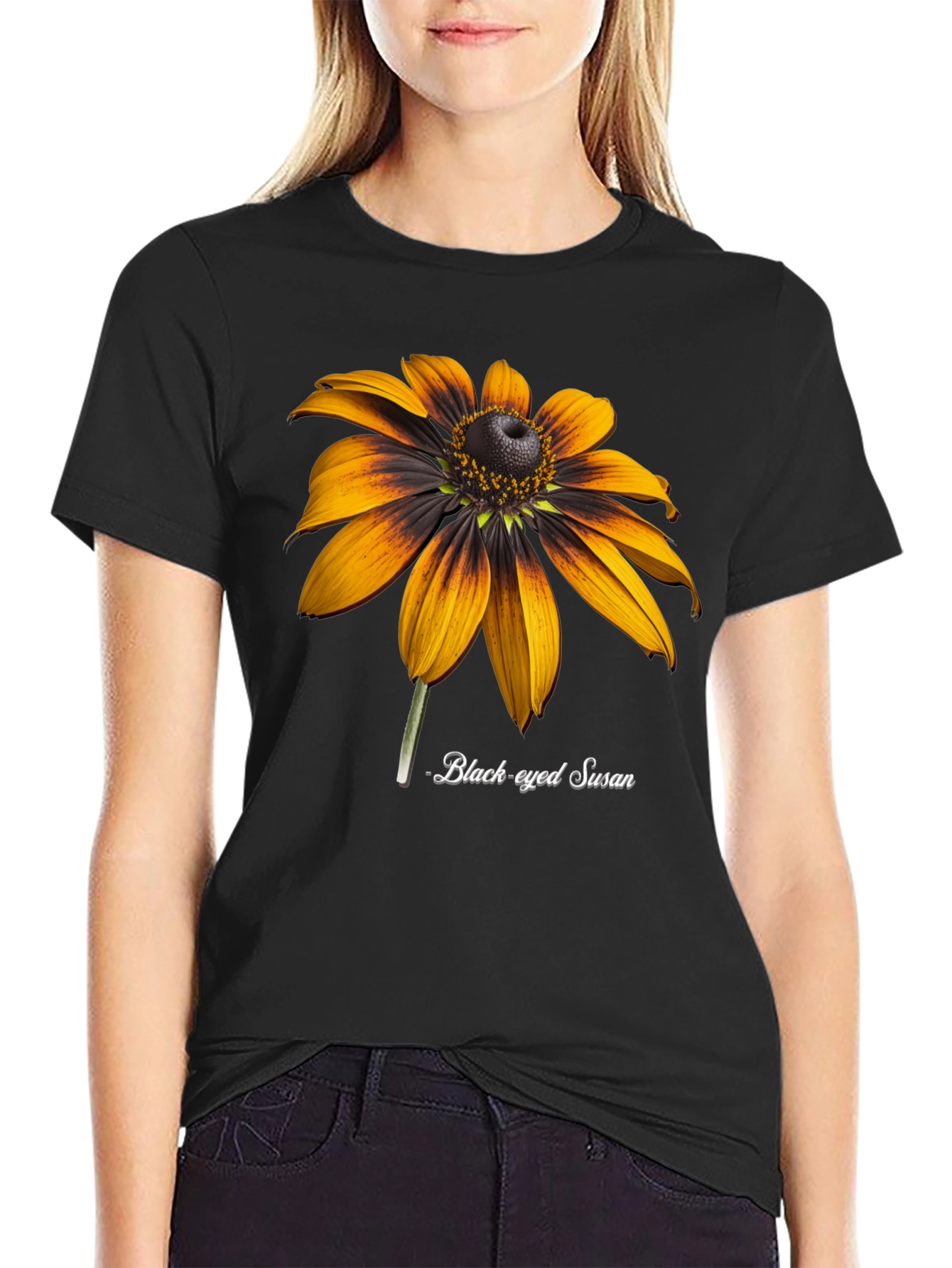 Black-Eyed Susan Flower Graphic T-Shirt