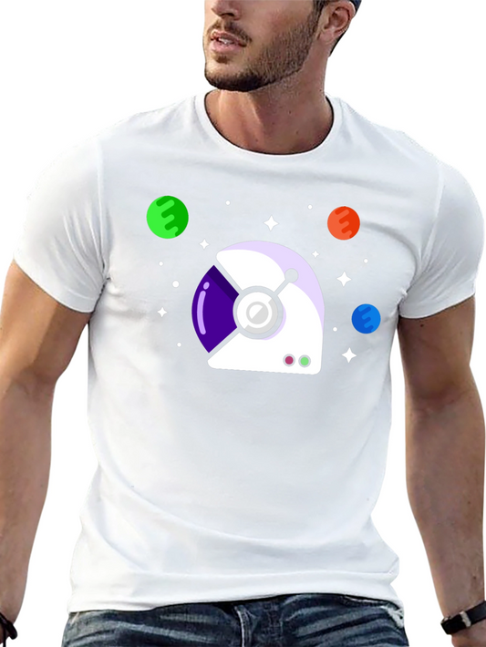 Astronaut Helmet Graphic T-Shirt