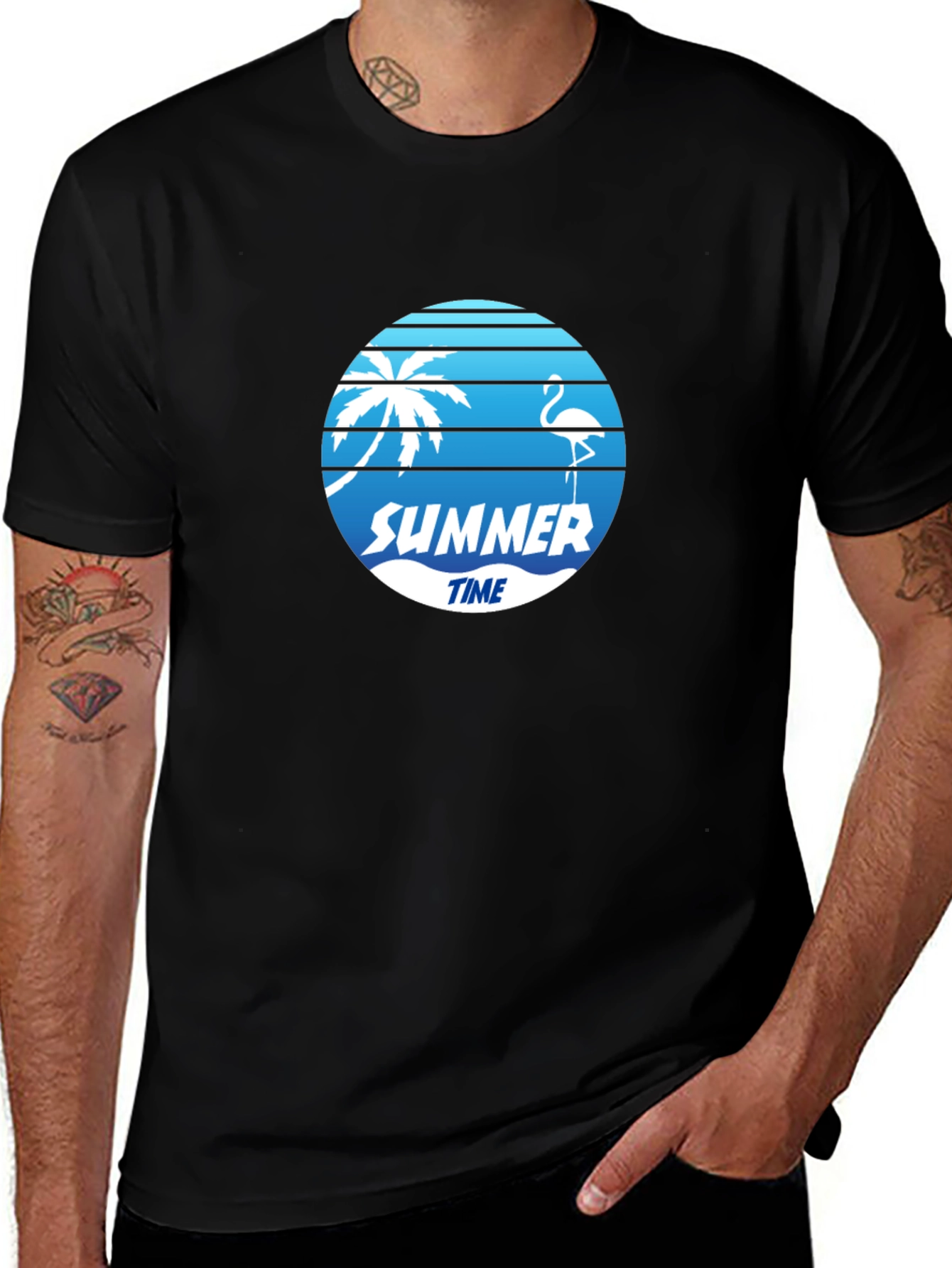 Summer Time Graphic T-Shirt - Stylish Mens Tee