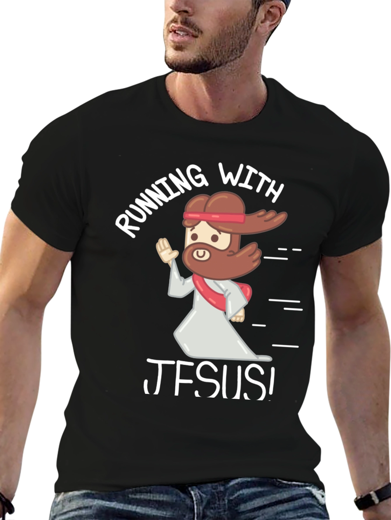 Running with Jesus Graphic T-Shirt