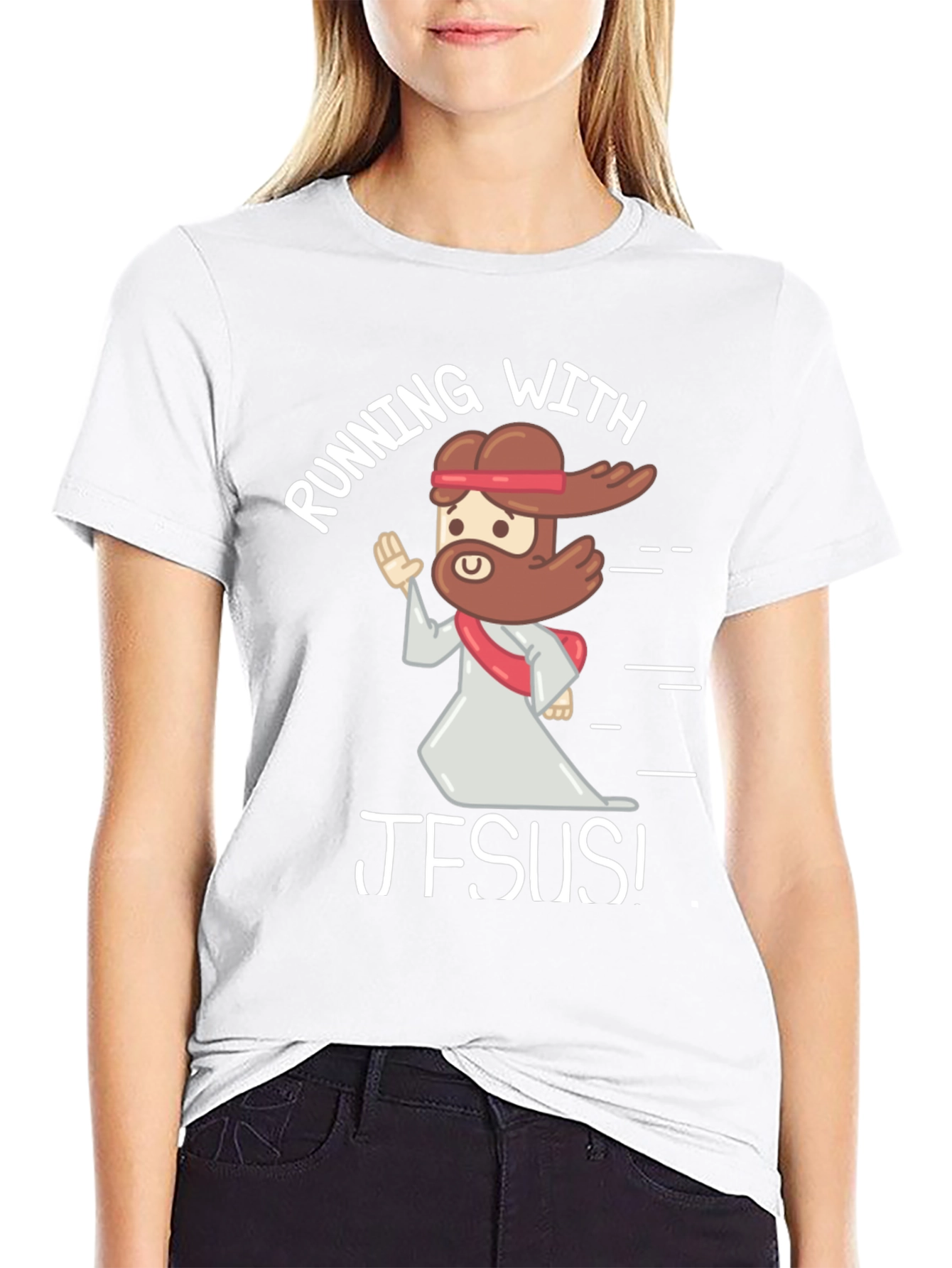 Running with Jesus Graphic T-Shirt