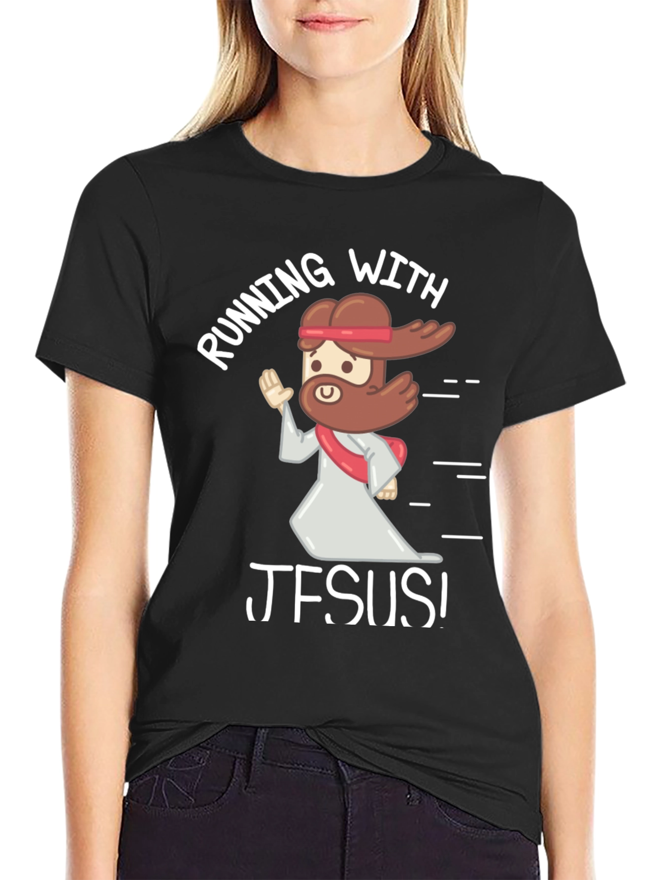 Running with Jesus Graphic T-Shirt