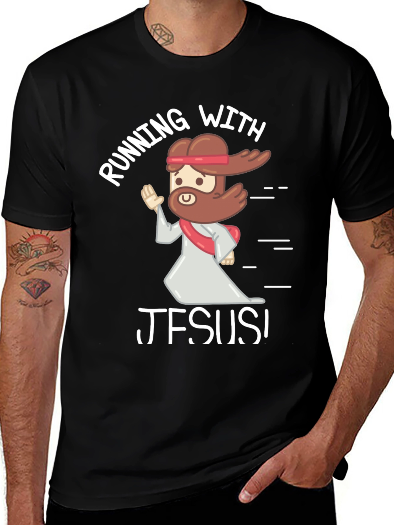 Running with Jesus Graphic T-Shirt
