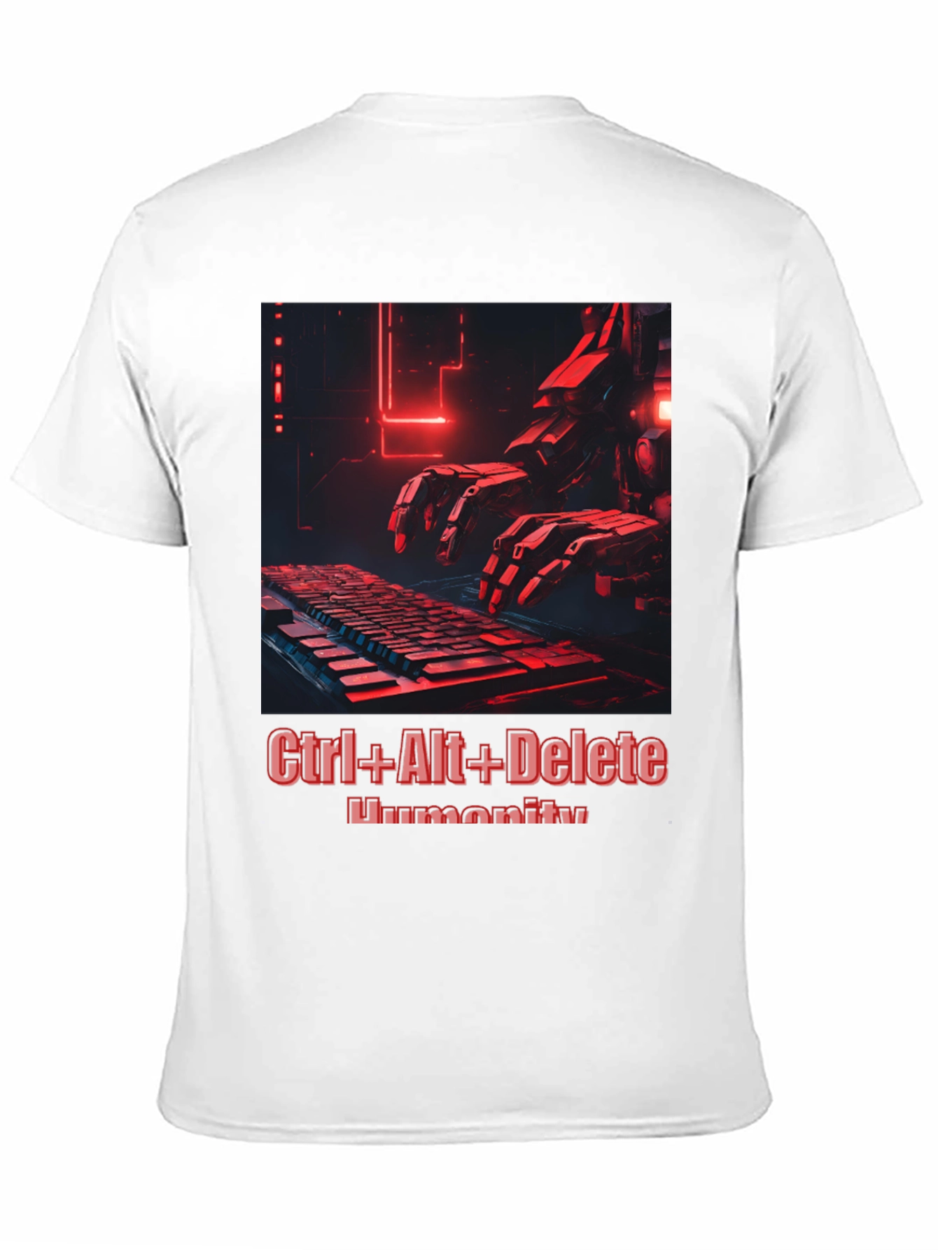 Ctrl+Alt+Delete Humanity T-Shirt - Cyberpunk Style