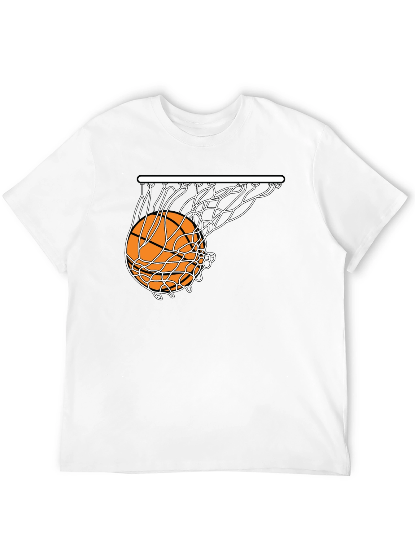 Basketball Net Graphic Tee - Stylish Sportswear