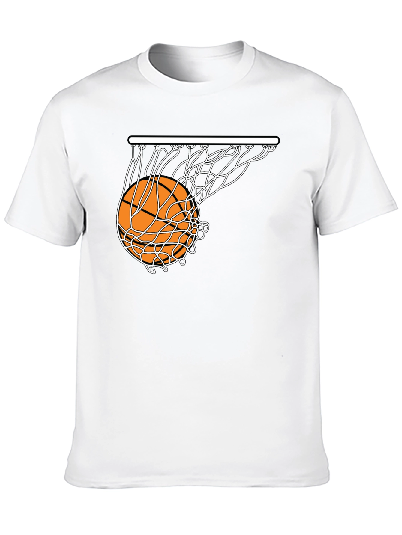 Basketball Net Graphic Tee - Stylish Sportswear