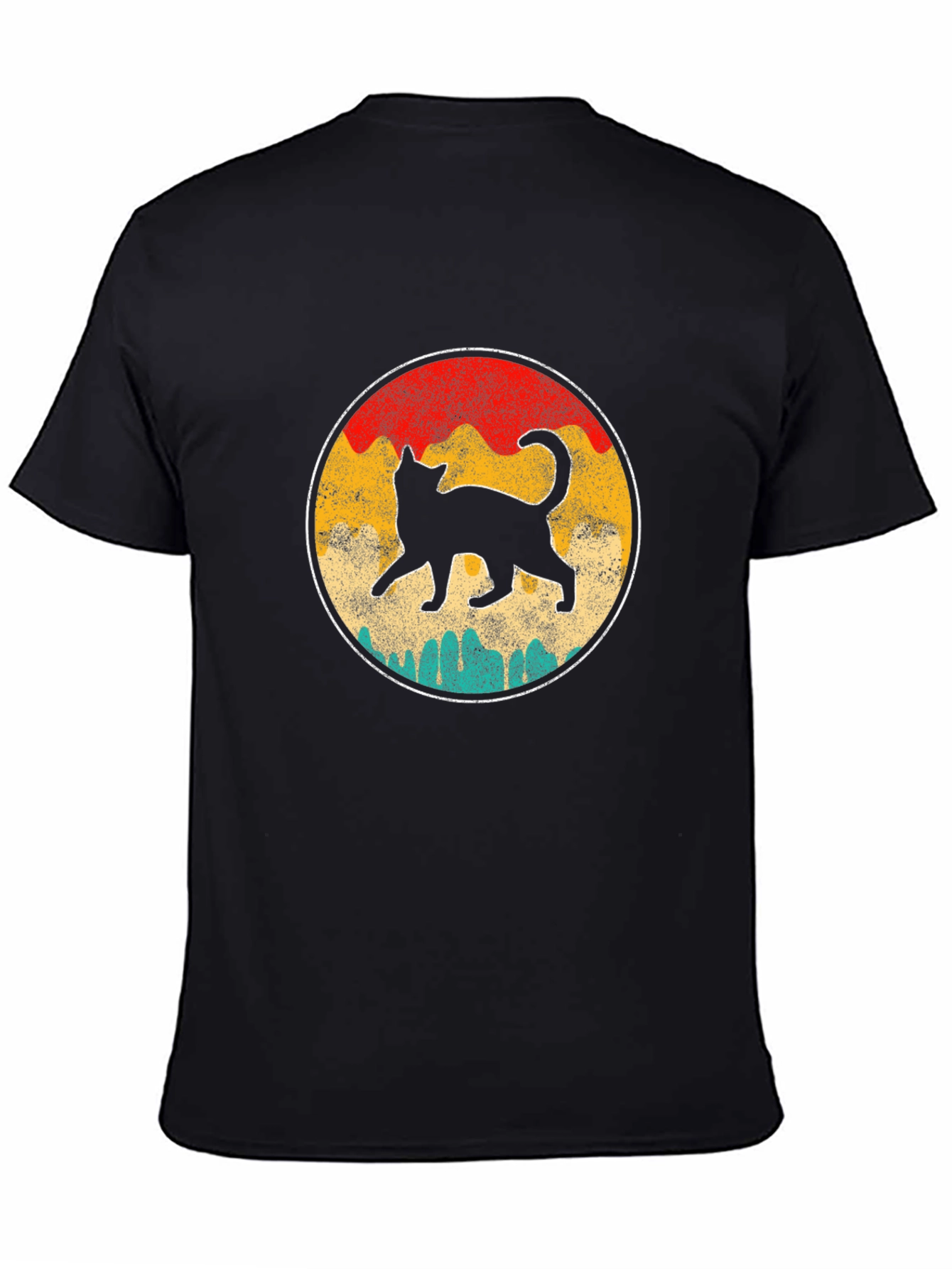 Retro Cat Graphic T-Shirt