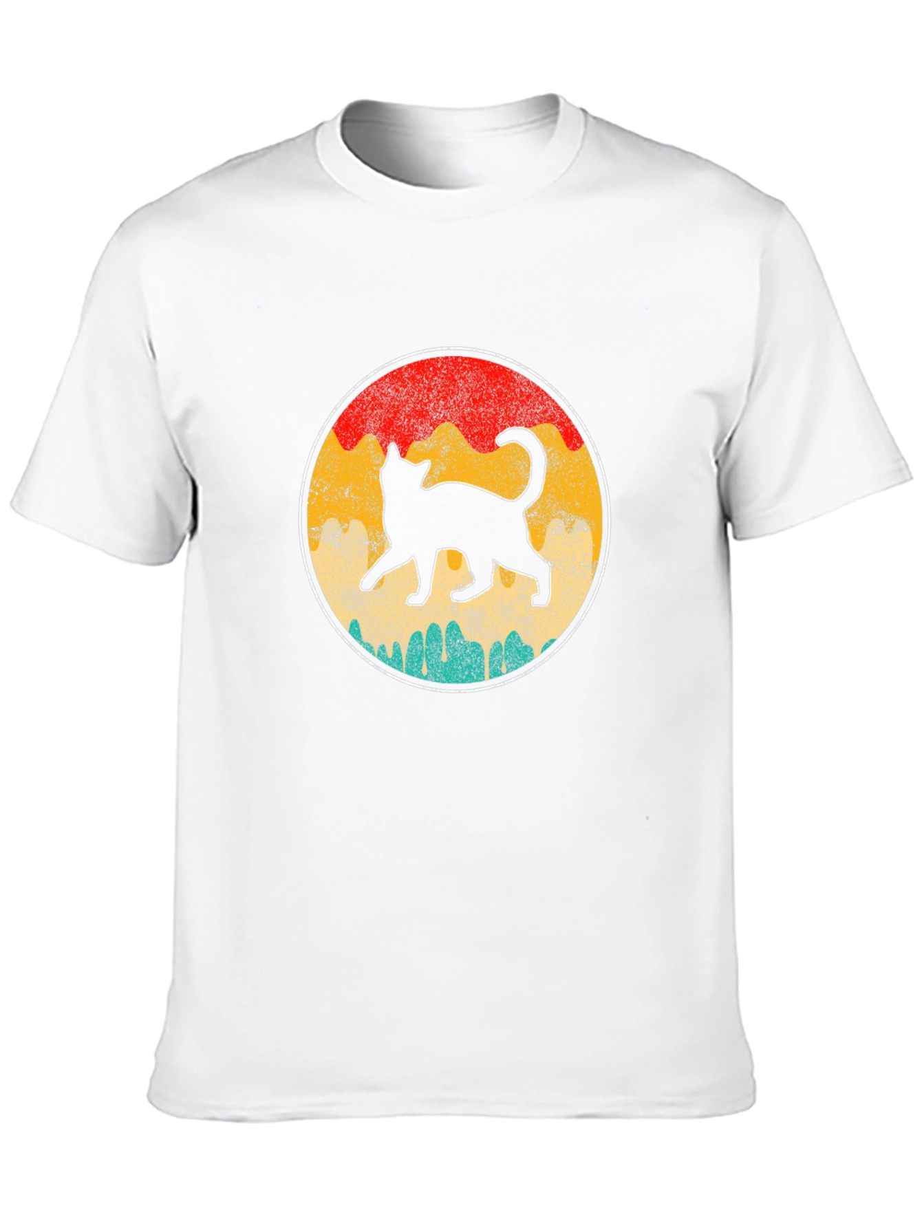Retro Cat Graphic T-Shirt