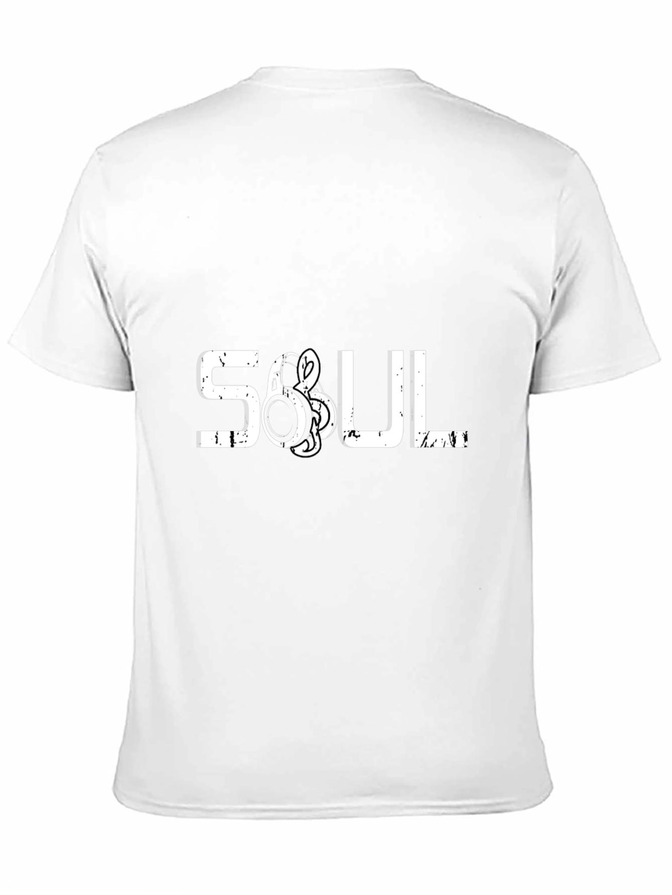 Soul Music Headphones Graphic Black T-Shirt