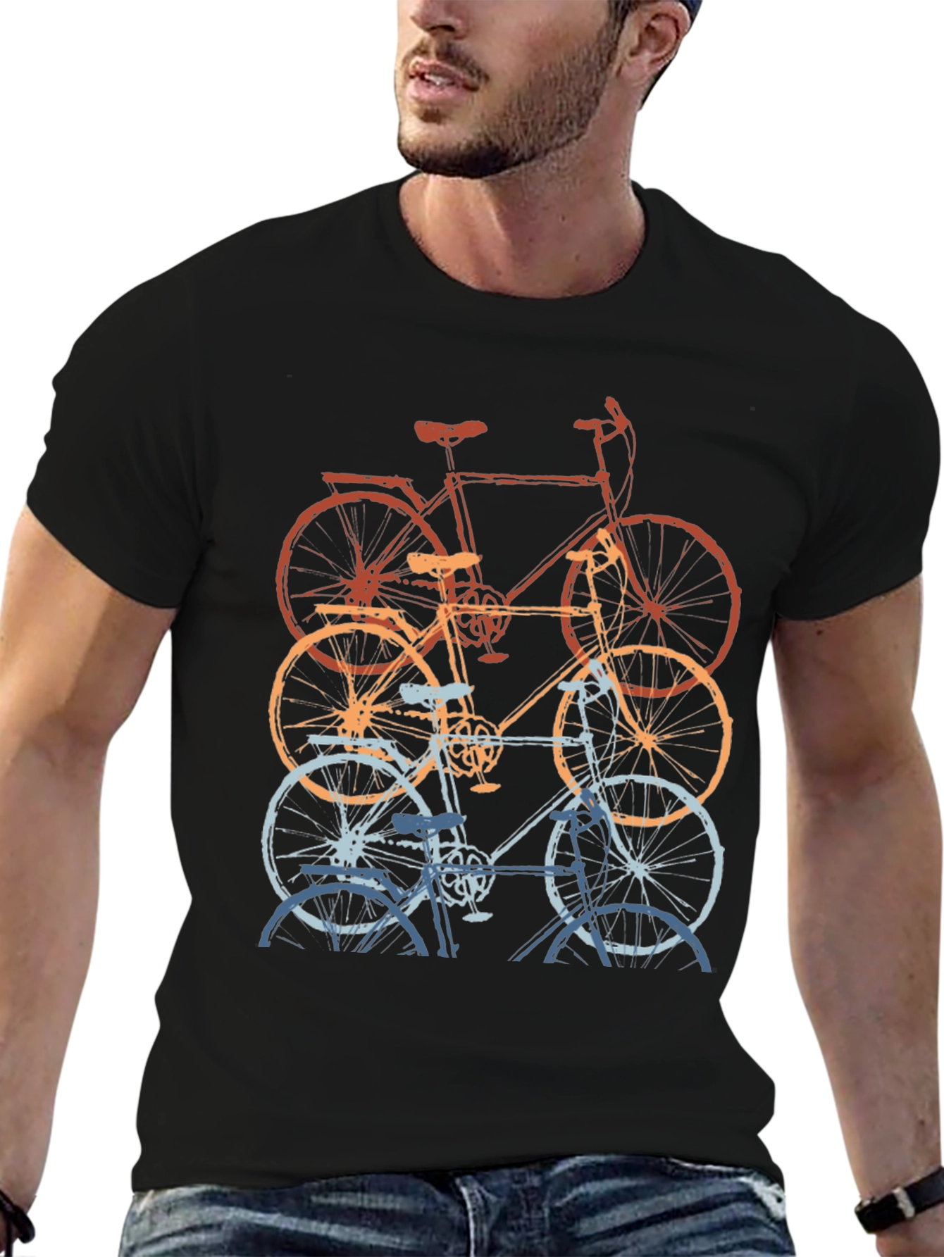 Retro Bicycle T-Shirt - Stylish Cycling Tee