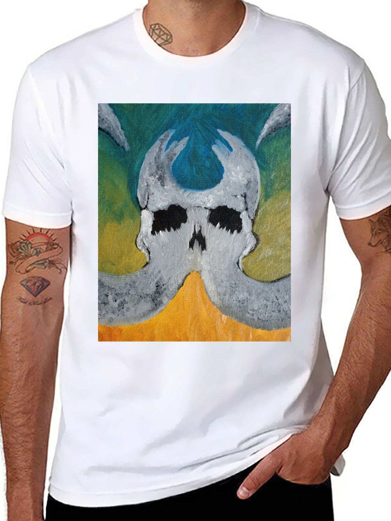 Skull Graphic Tee - Unique Art Design