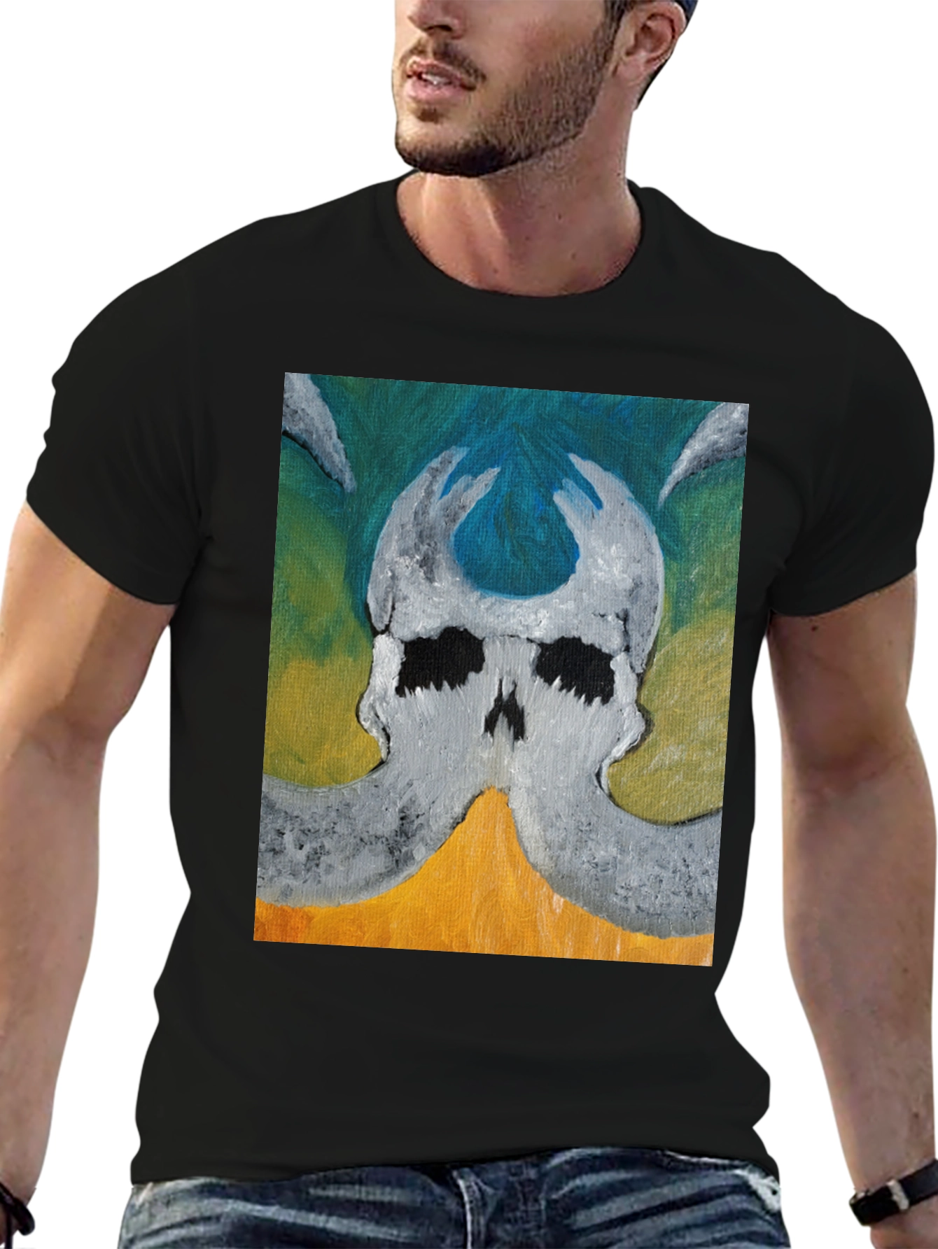 Skull Graphic Tee - Unique Art Design