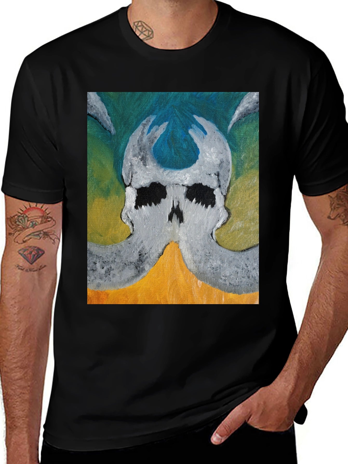 Skull Graphic Tee - Unique Art Design