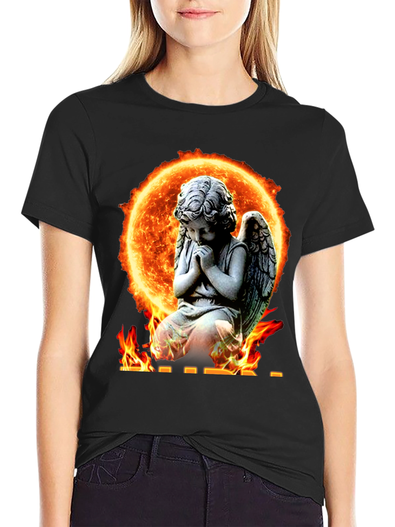 Angel in Flames Graphic T-Shirt