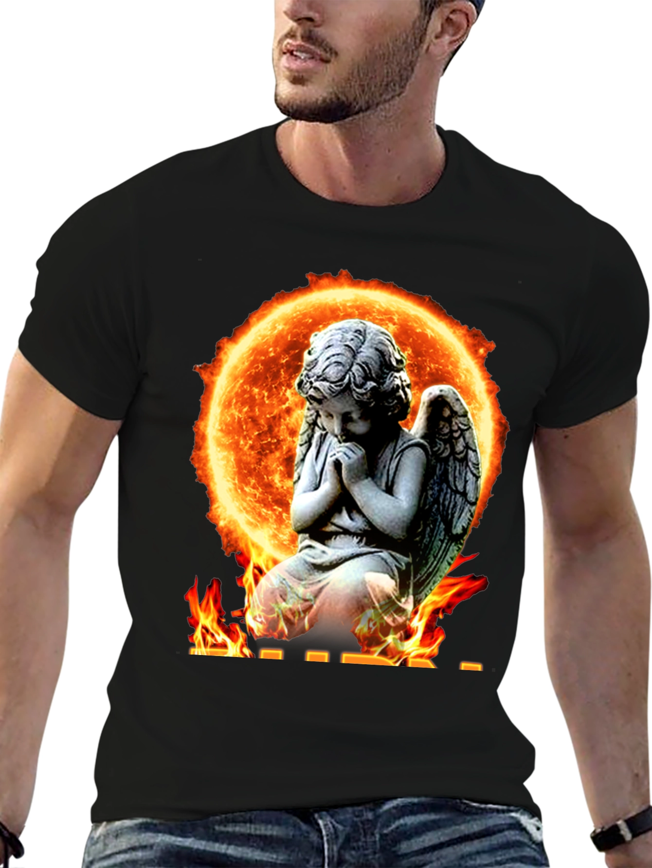 Angel in Flames Graphic T-Shirt