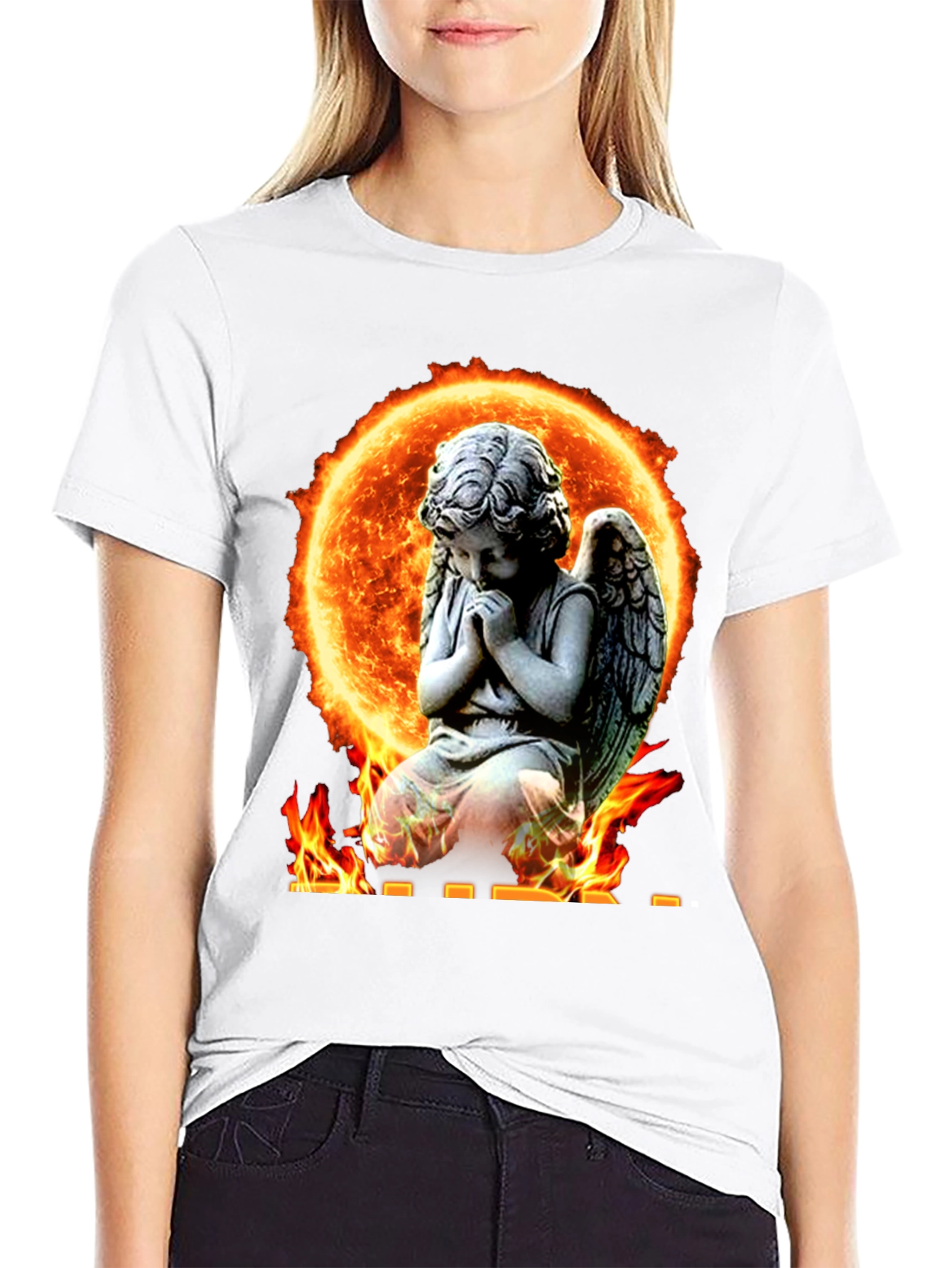Angel in Flames Graphic T-Shirt