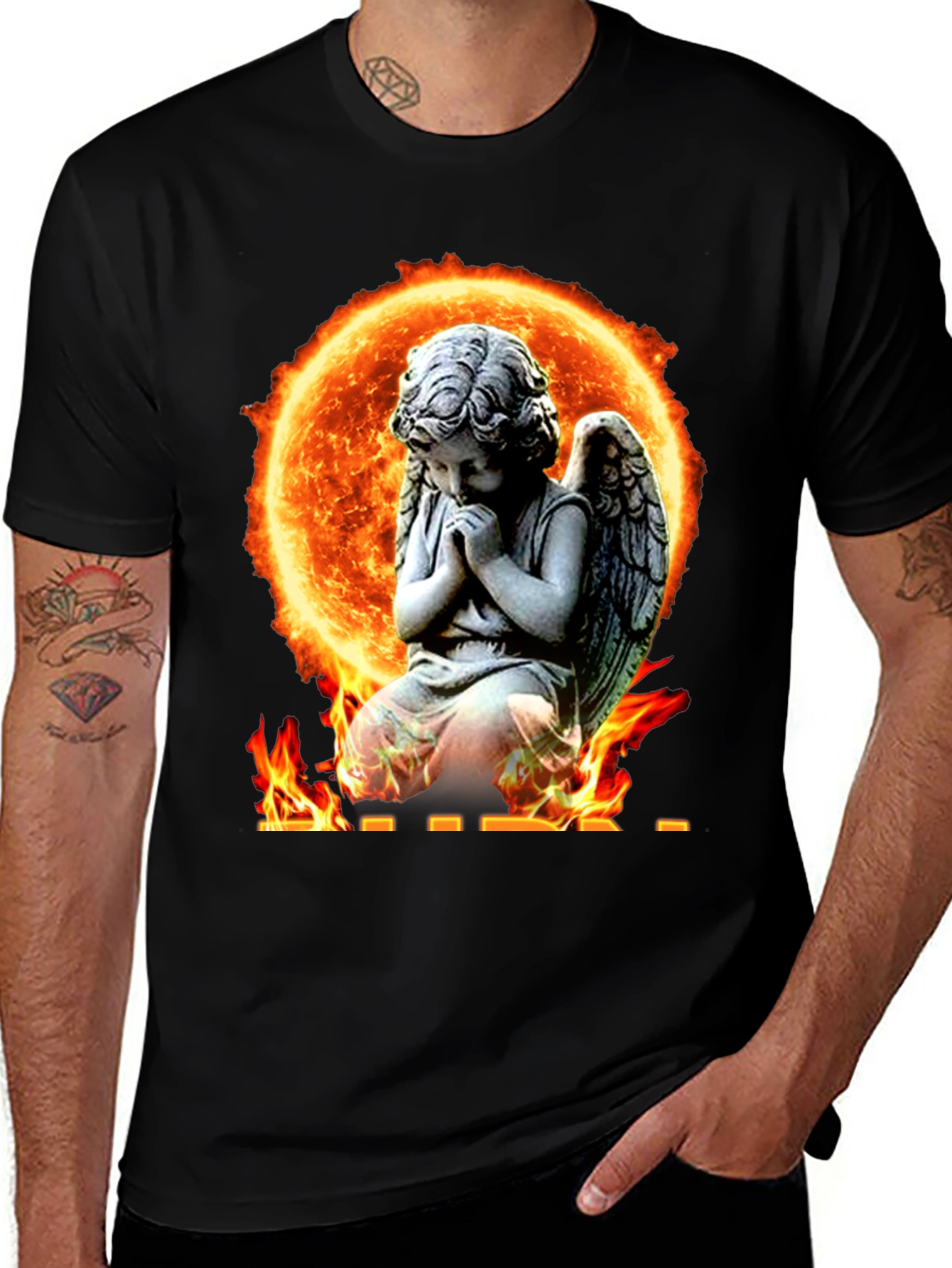 Angel in Flames Graphic T-Shirt