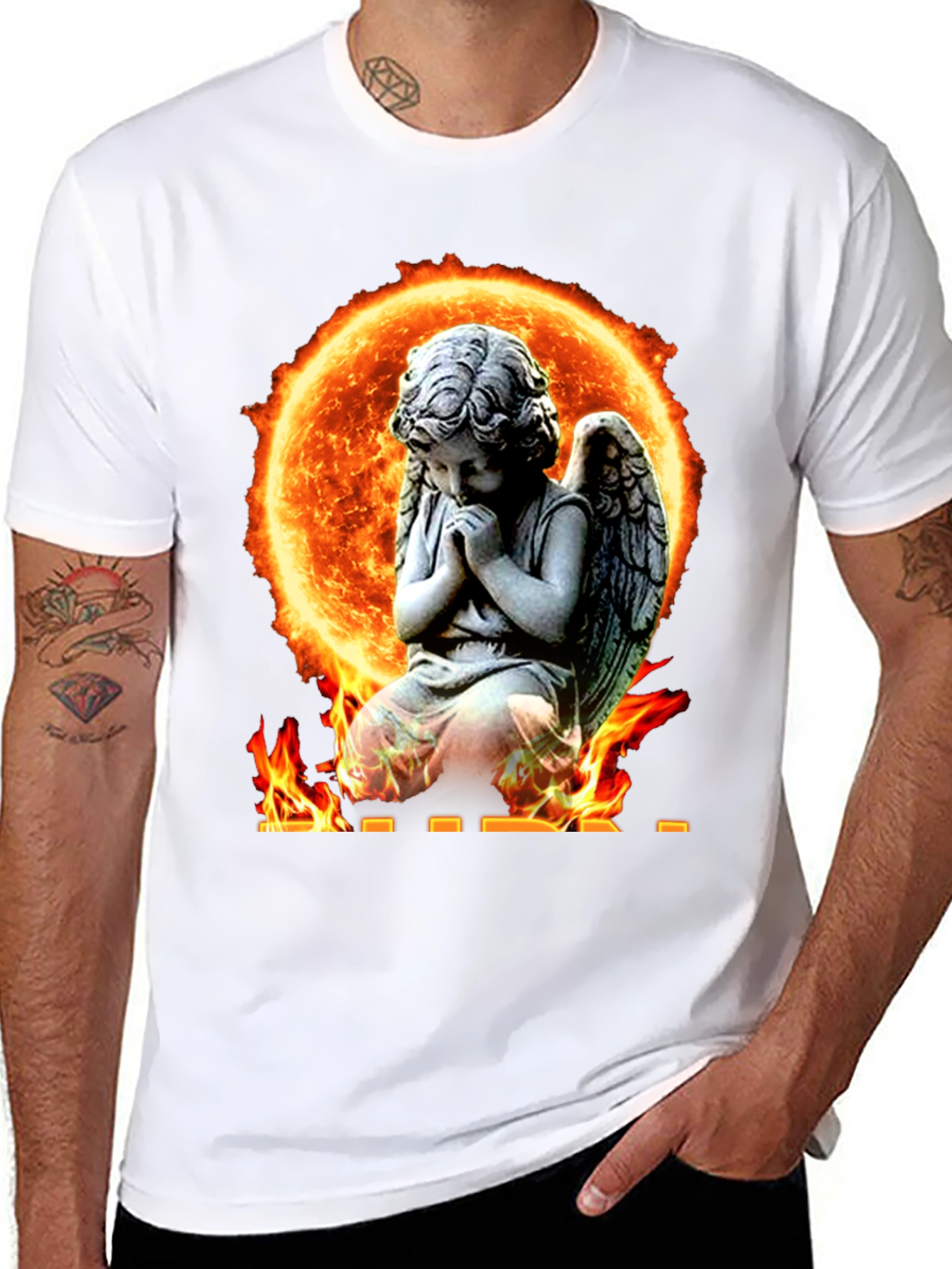 Angel in Flames Graphic T-Shirt