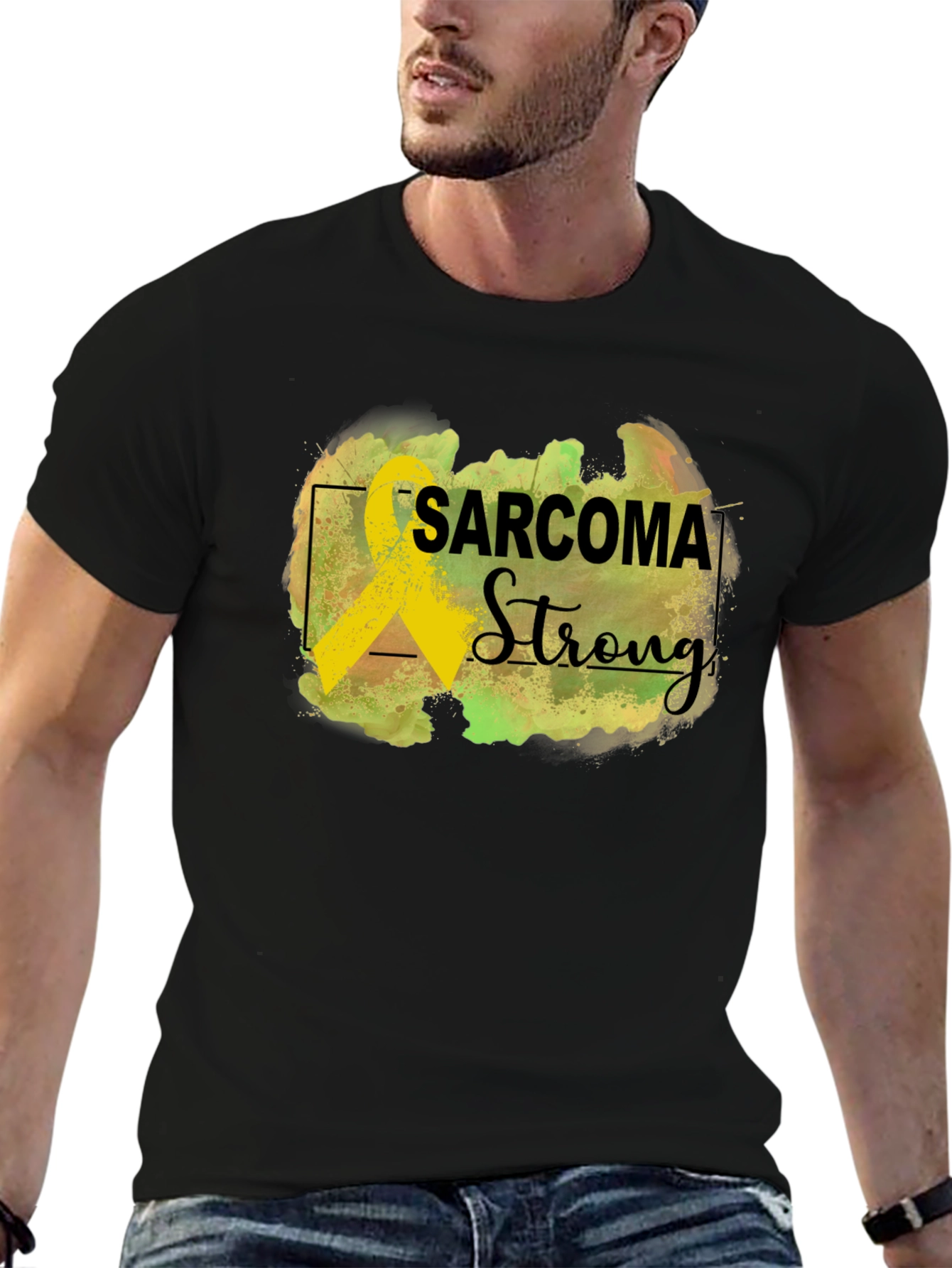 Sarcoma Strong Black Awareness T-Shirt