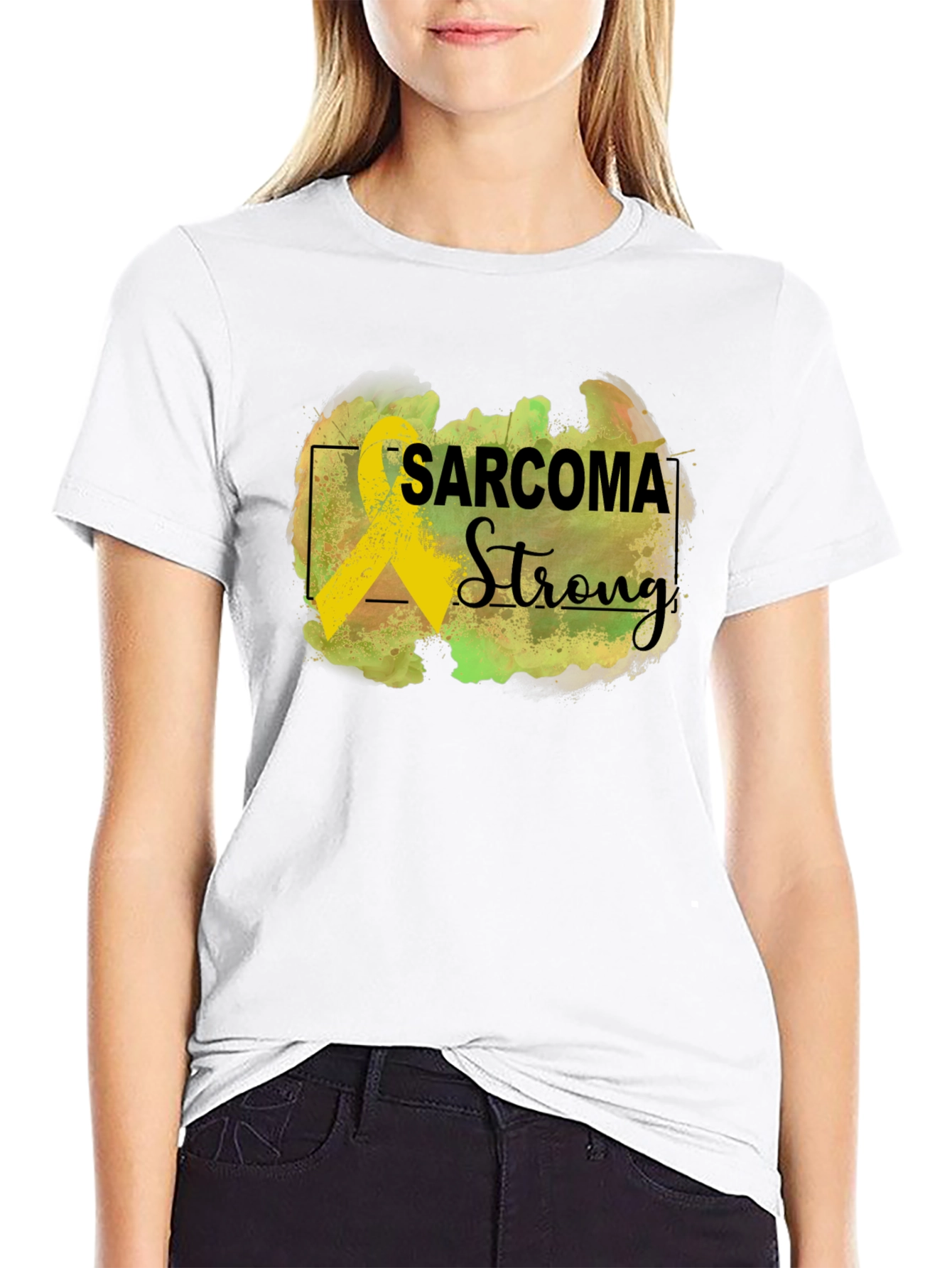 Sarcoma Strong Black Awareness T-Shirt