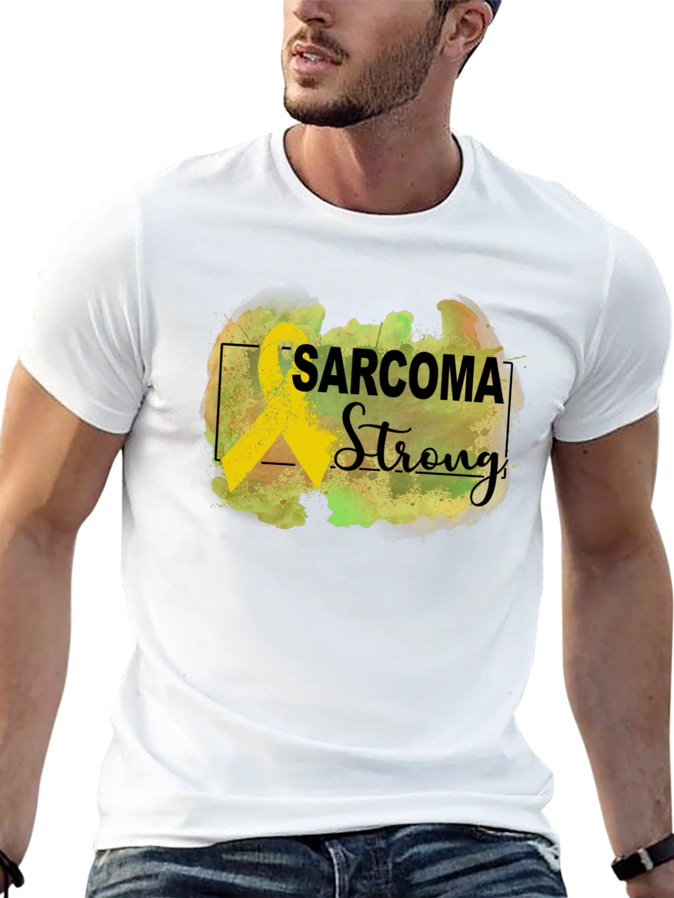 Sarcoma Strong Black Awareness T-Shirt