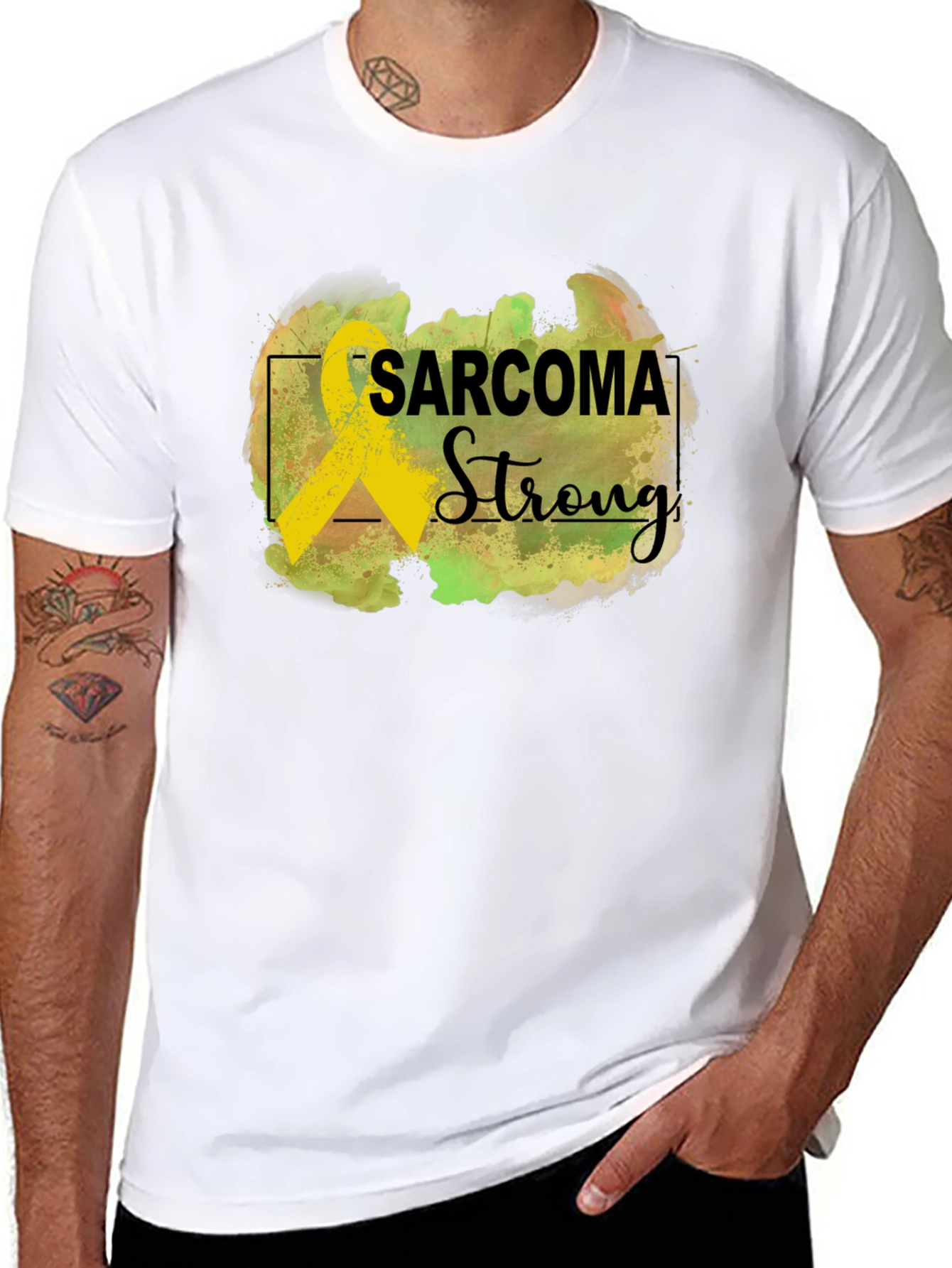 Sarcoma Strong Black Awareness T-Shirt