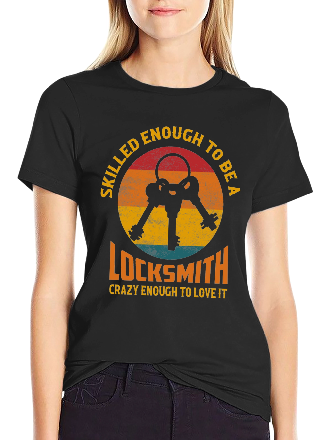 Skilled Locksmith Graphic Tee - Black T-Shirt