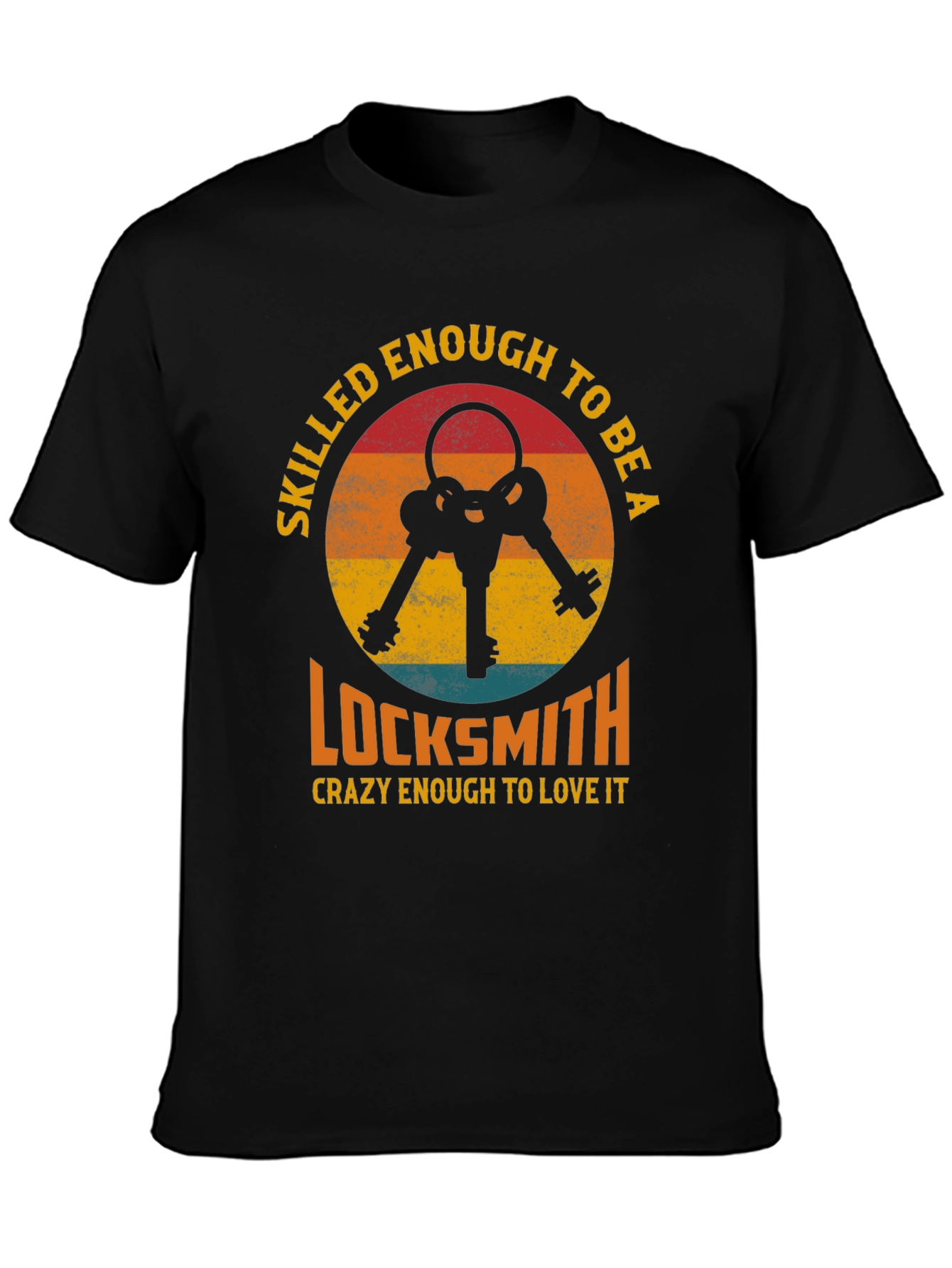 Skilled Locksmith Graphic Tee - Black T-Shirt