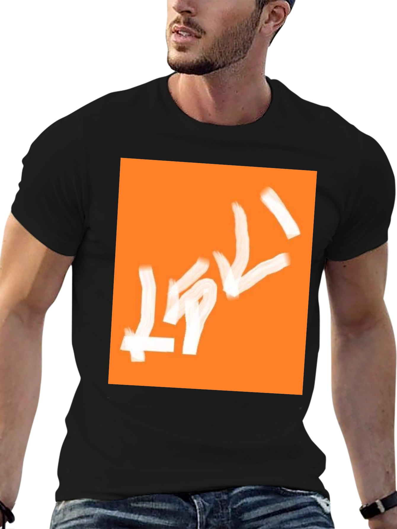 Abstract Graphic Tee - Mens Black T-Shirt