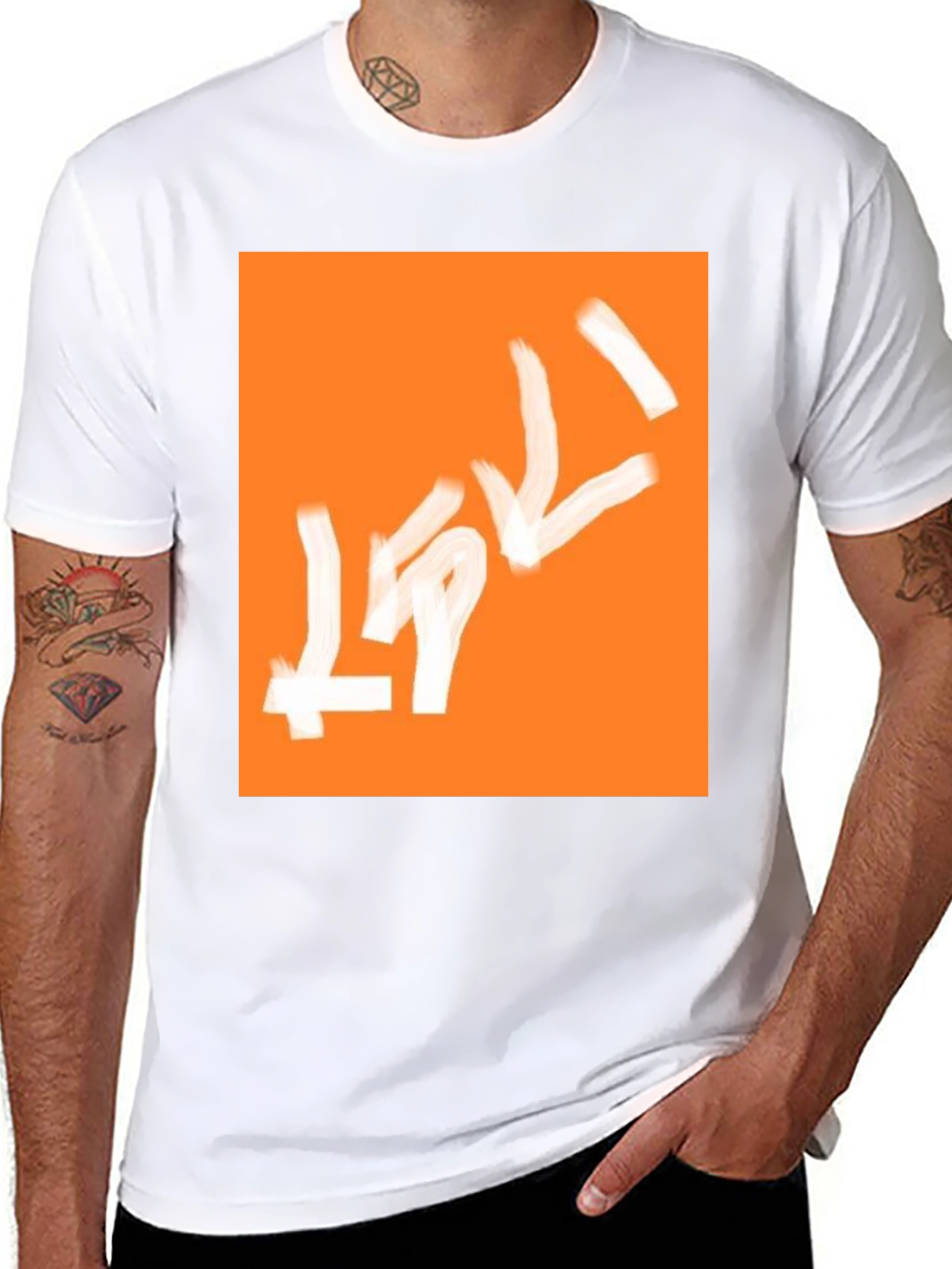 Abstract Graphic Tee - Mens Black T-Shirt