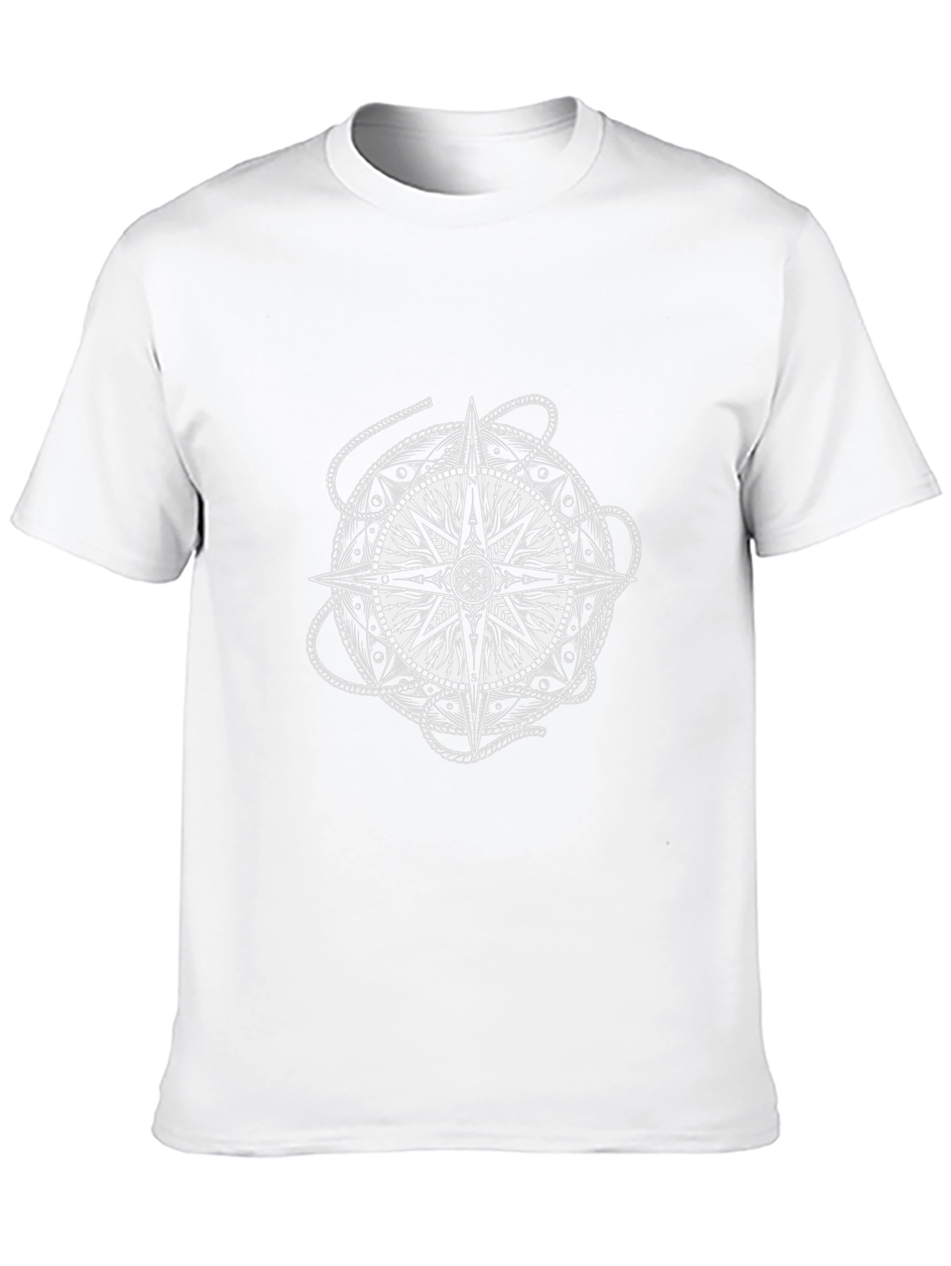 Compass Graphic Tee - Black Cotton T-Shirt