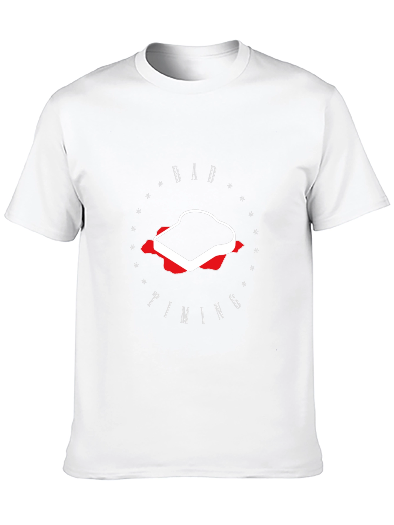 Bad Timing Sandwich Graphic Tee - Unisex Black T-Shirt