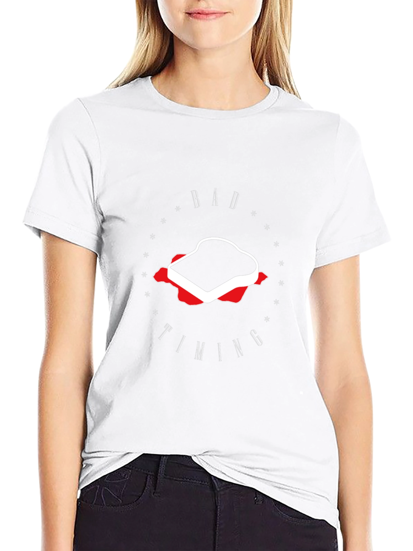 Bad Timing Sandwich Graphic Tee - Unisex Black T-Shirt