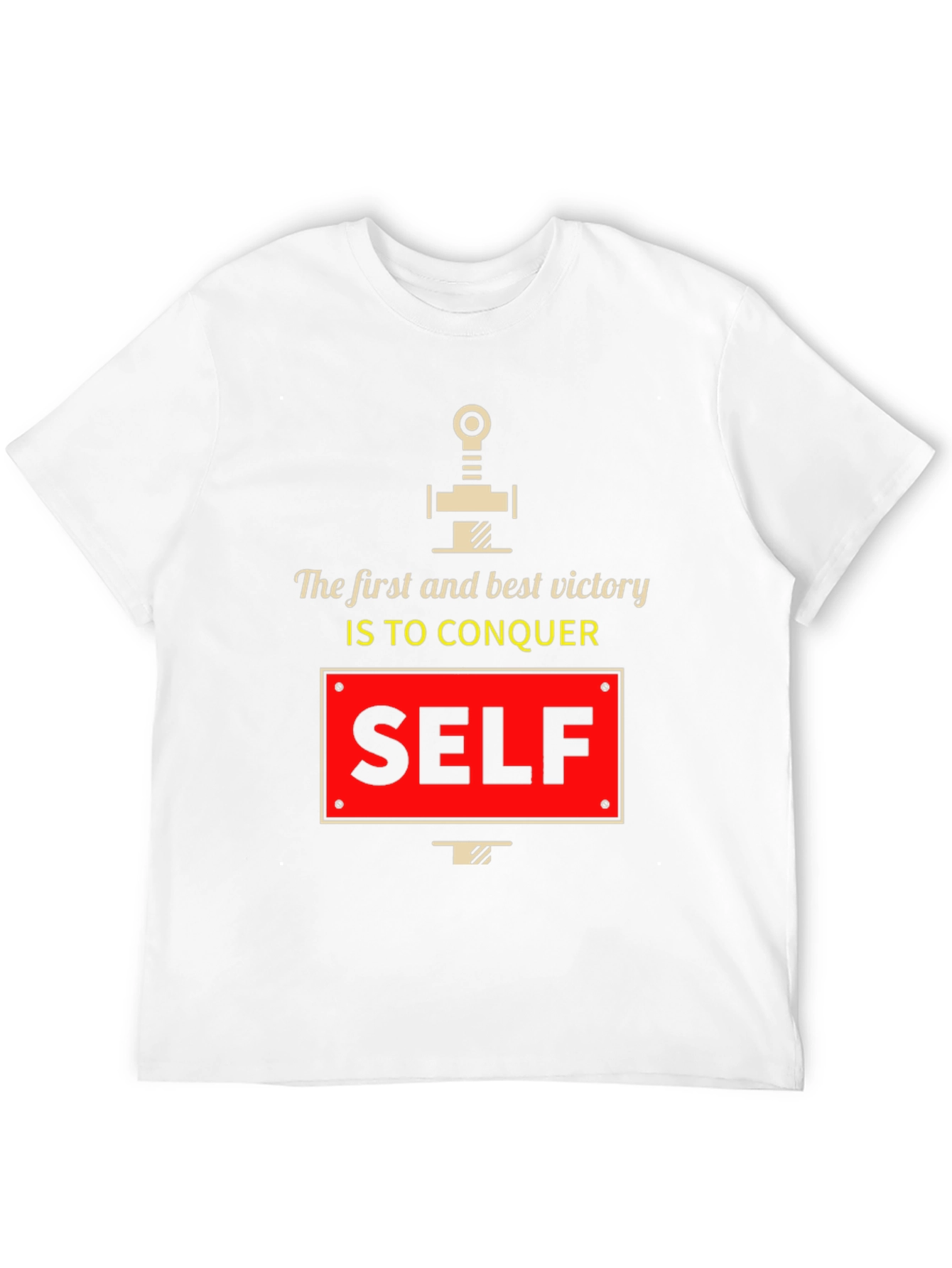 Conquer Self Graphic T-Shirt - Motivational Tee