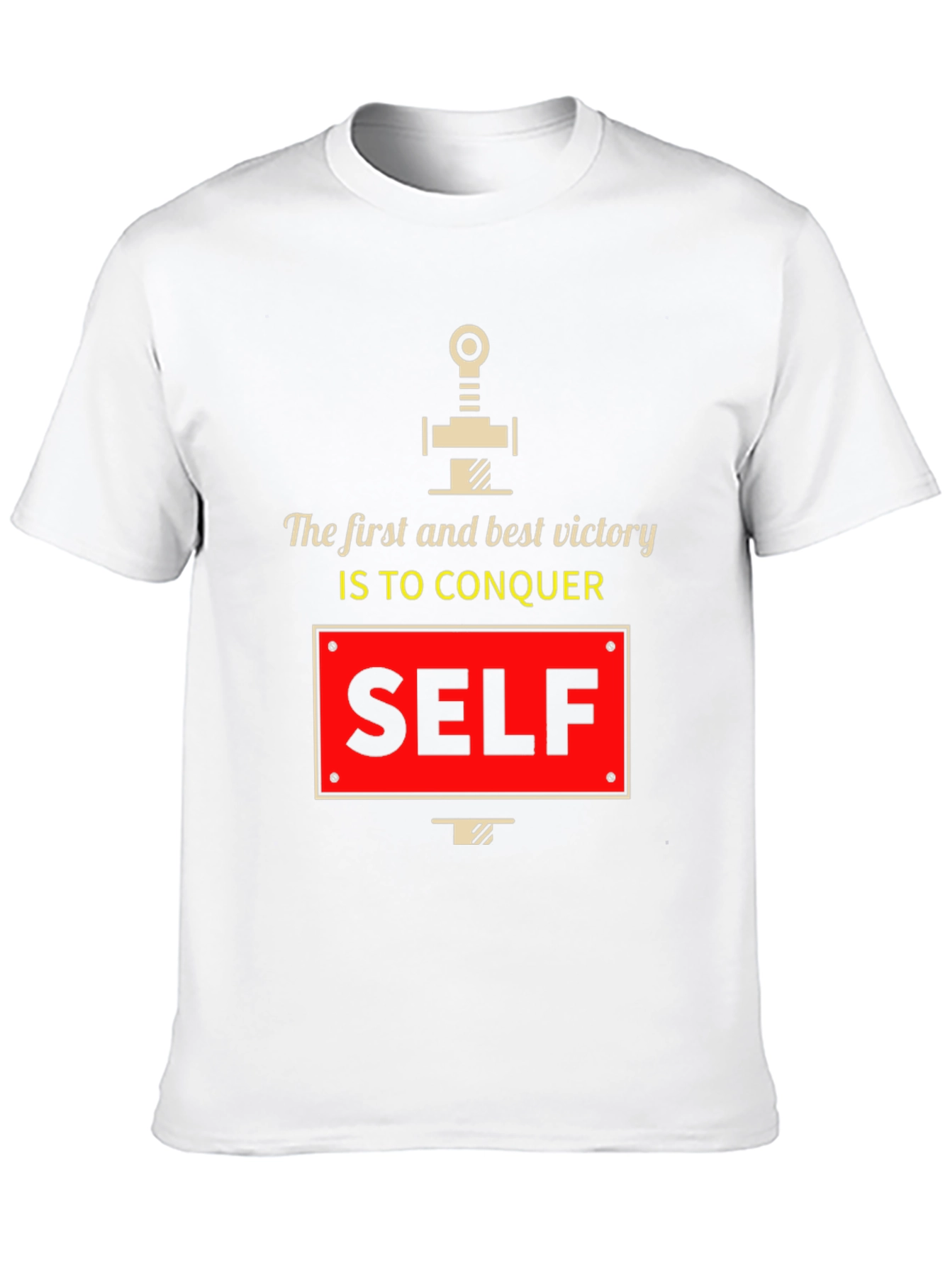 Conquer Self Graphic T-Shirt - Motivational Tee