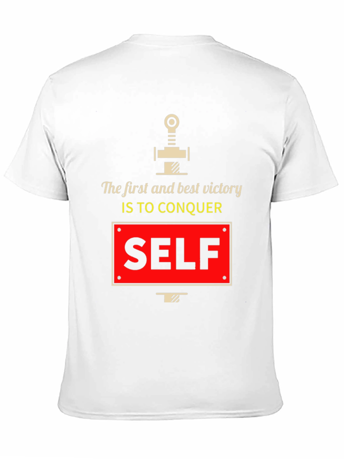 Conquer Self Graphic T-Shirt - Motivational Tee