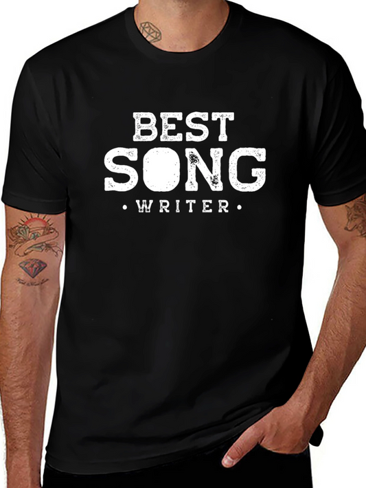 Best Song Writer Black Graphic Tee