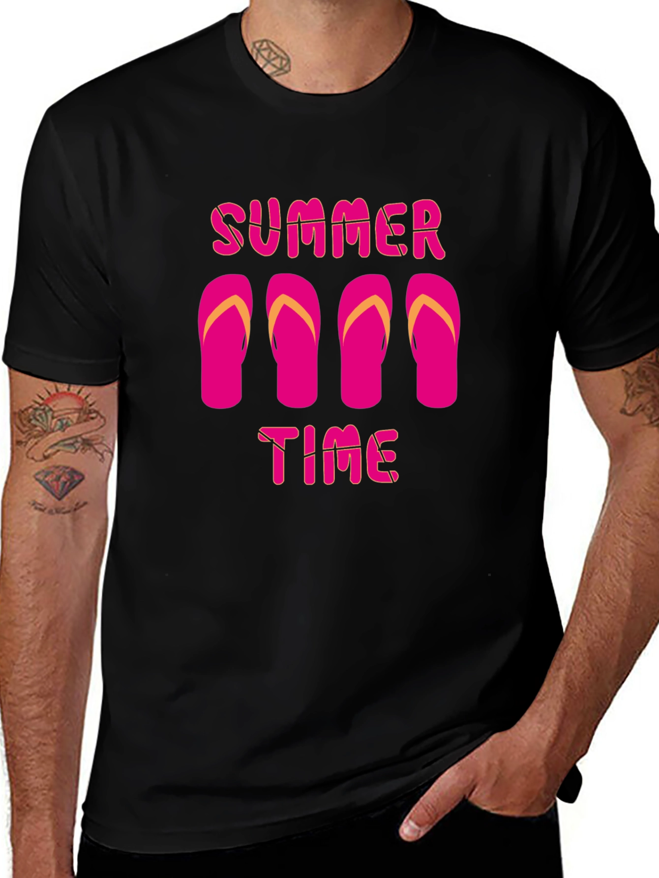 Summer Time Flip Flop Graphic T-Shirt