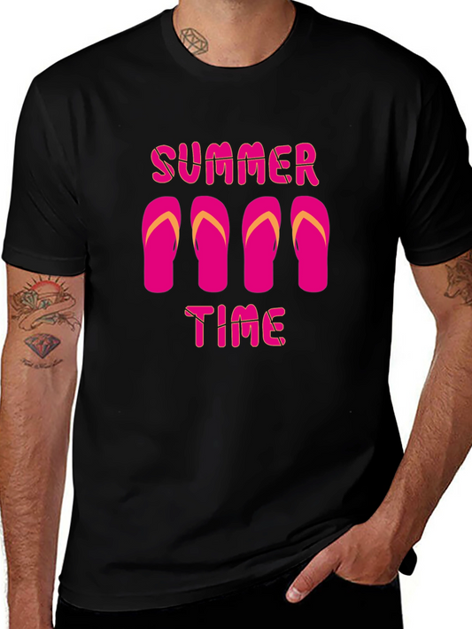 Summer Time Flip Flop Graphic T-Shirt