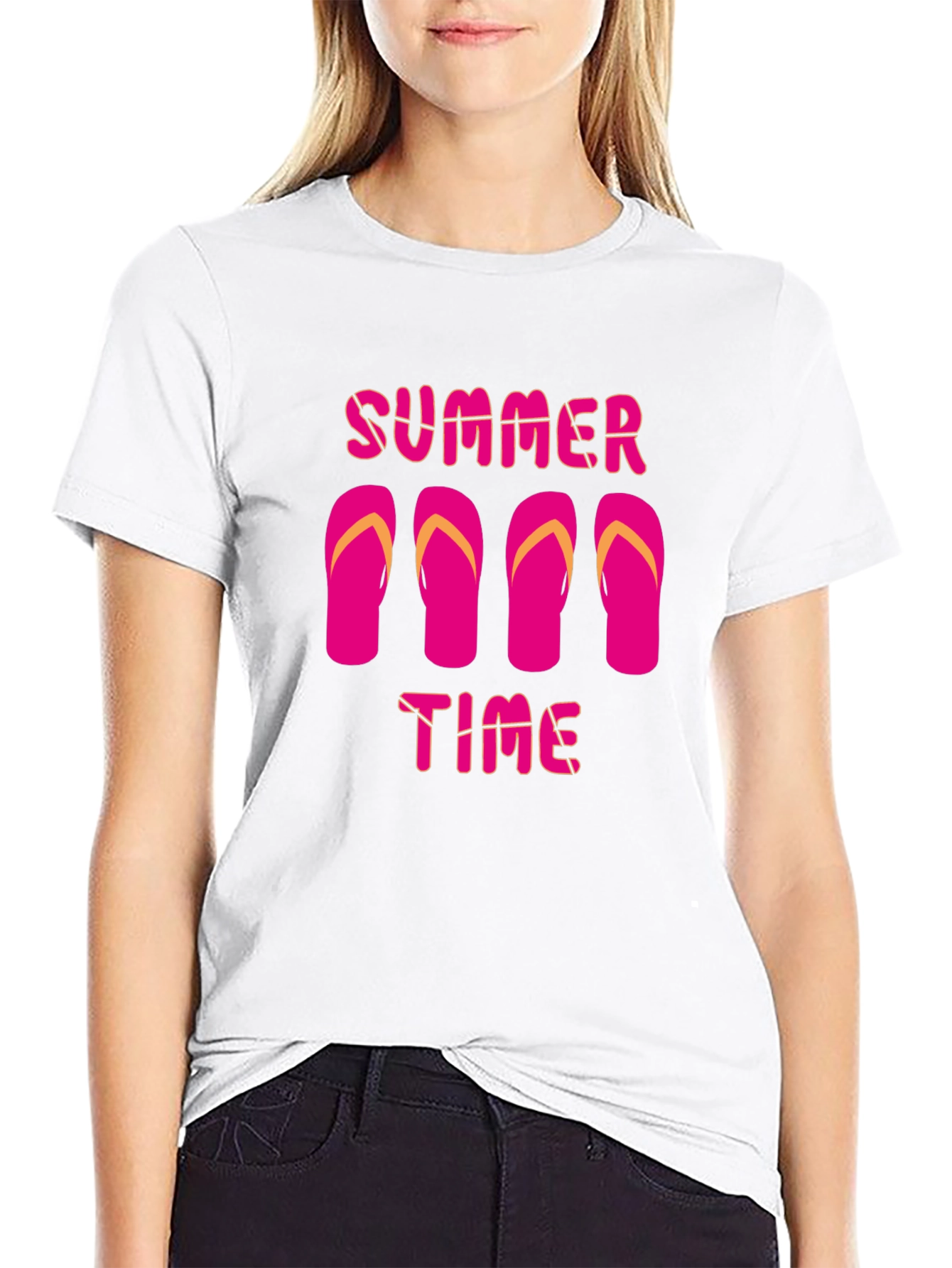 Summer Time Flip Flop Graphic T-Shirt