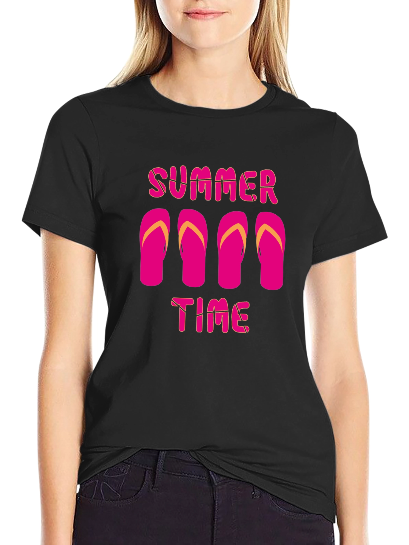 Summer Time Flip Flop Graphic T-Shirt