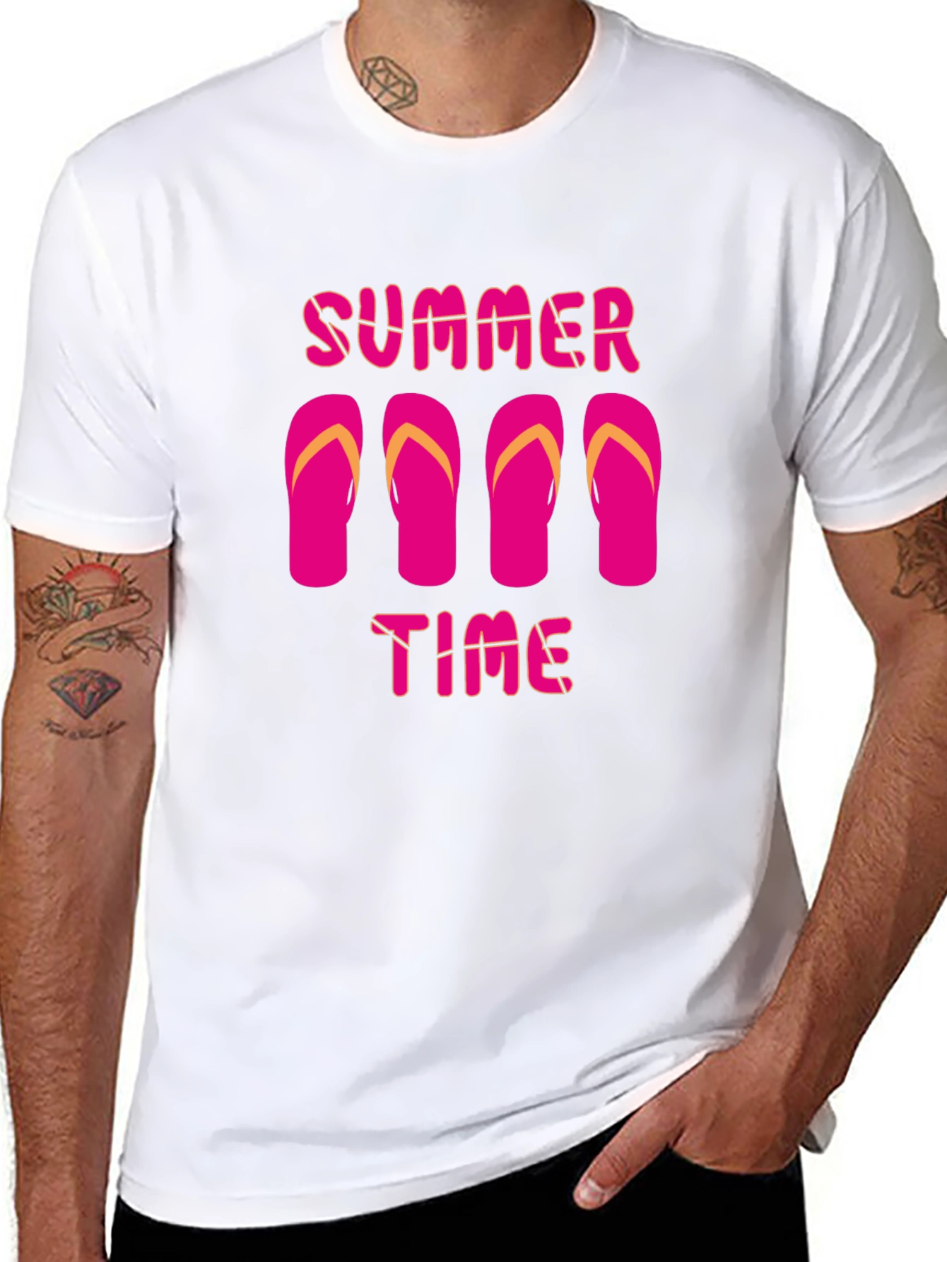 Summer Time Flip Flop Graphic T-Shirt